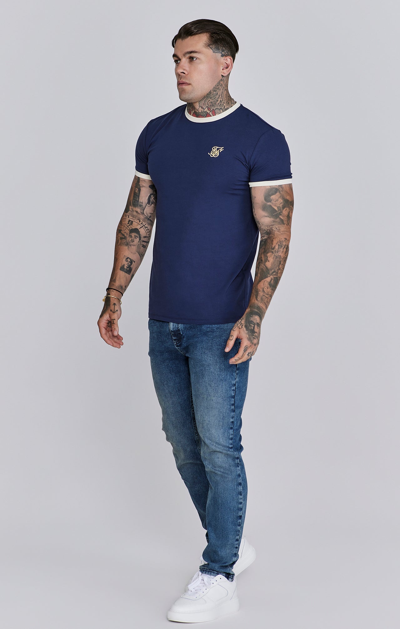 Navy Ringer T-Shirt (3)