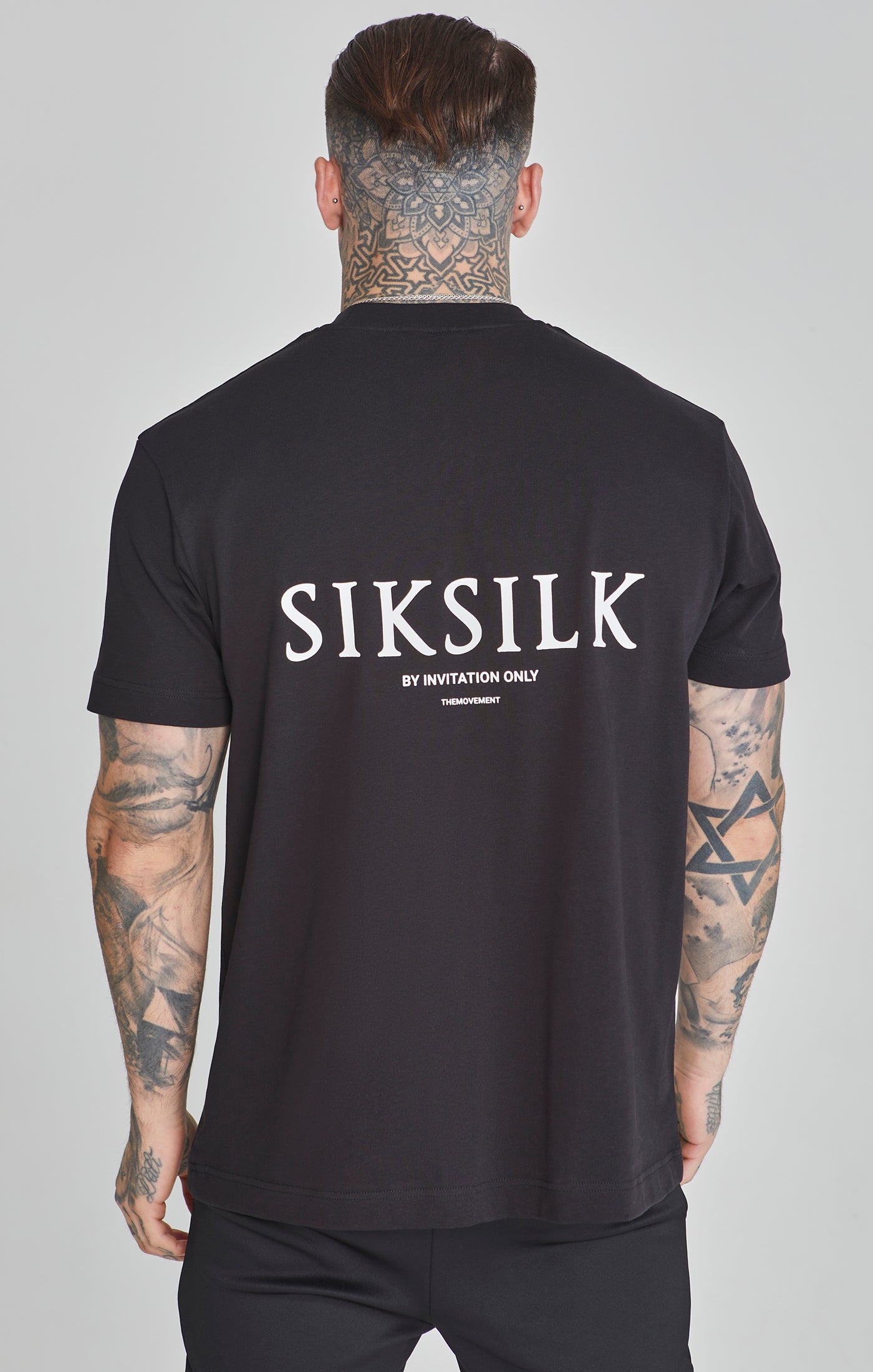 Camiseta grafica negra para hombre SikSilk SikSilk ES