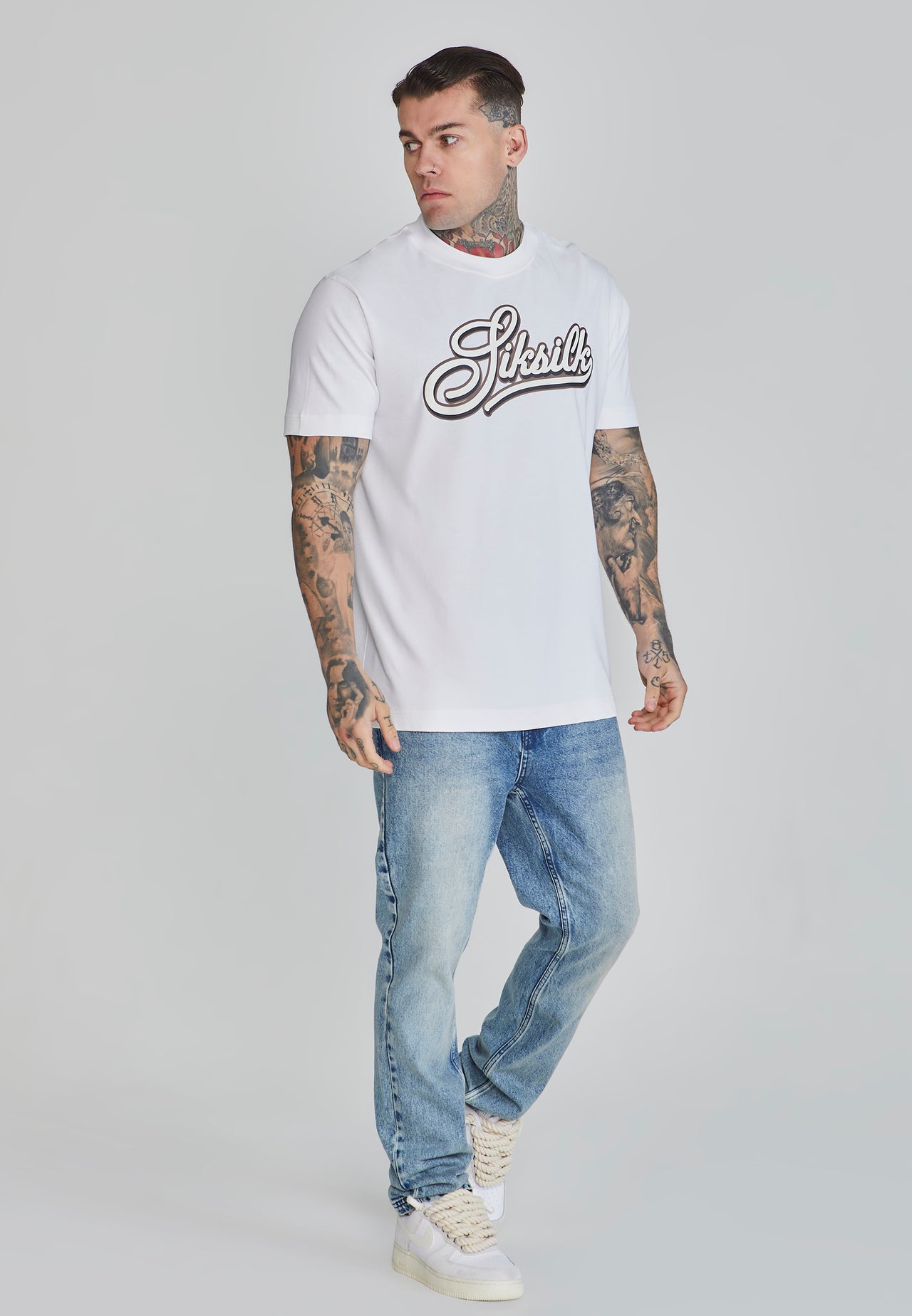 White Logo T-Shirt (3)