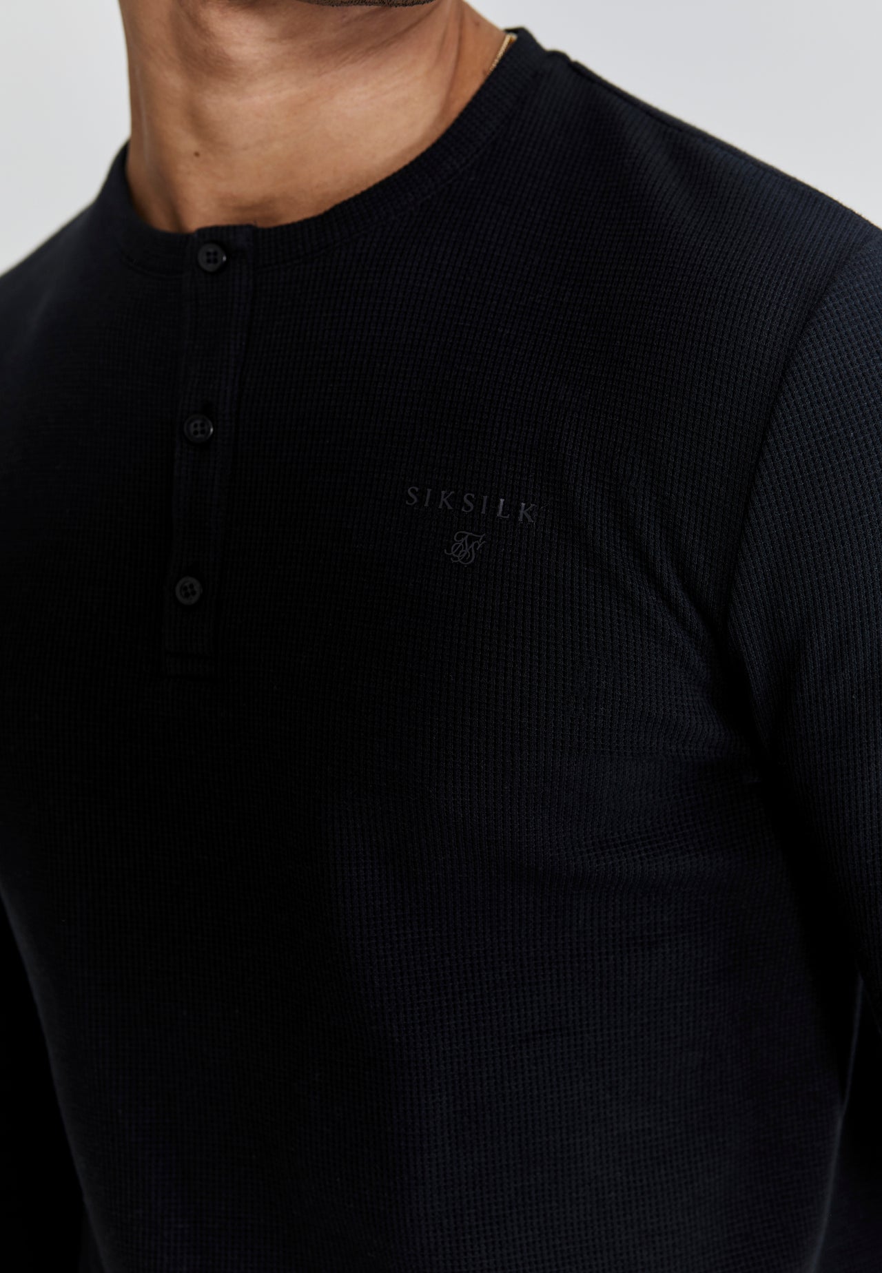 Black Henley T-Shirt (2)