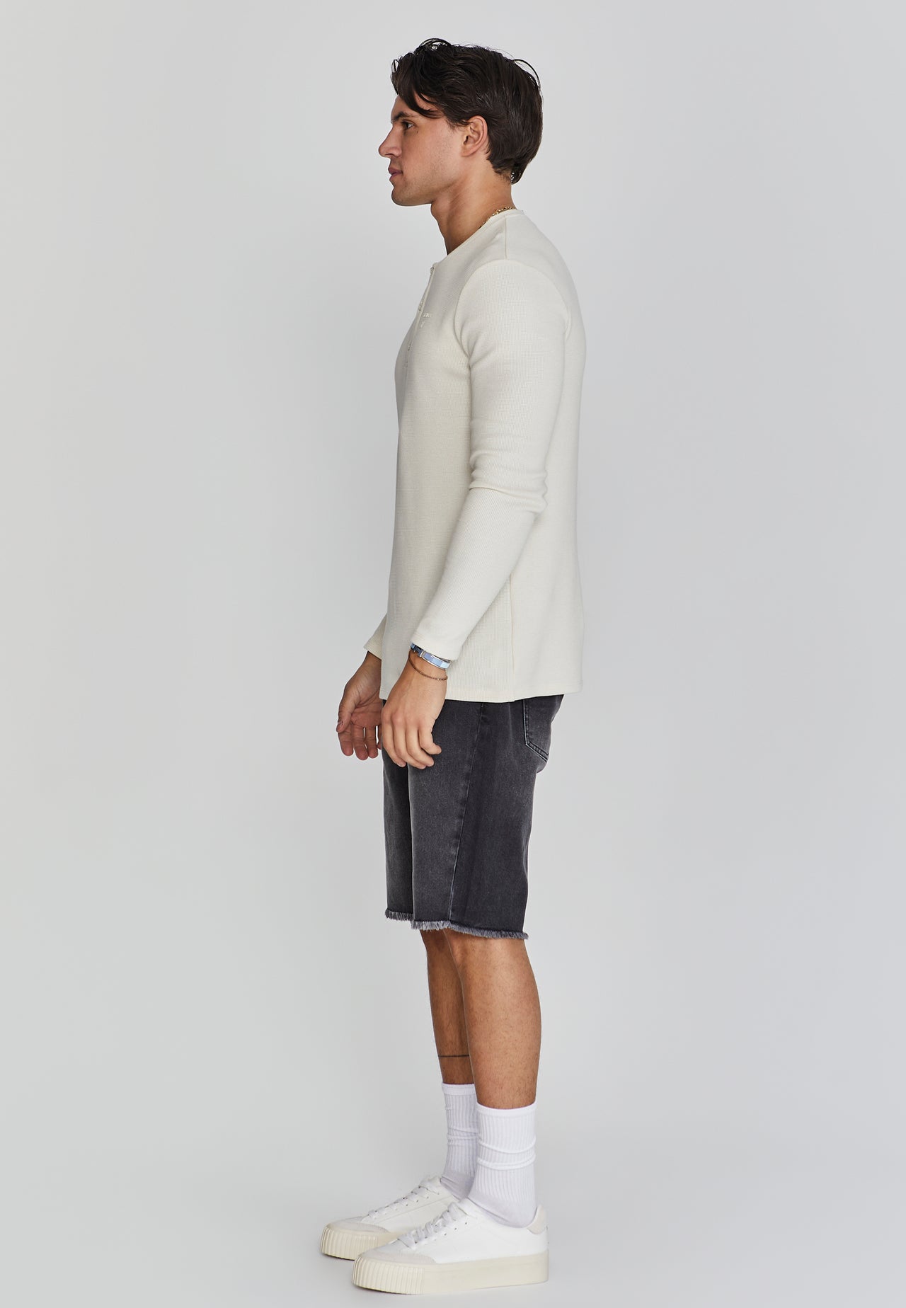 Ecru Henley T-Shirt (3)