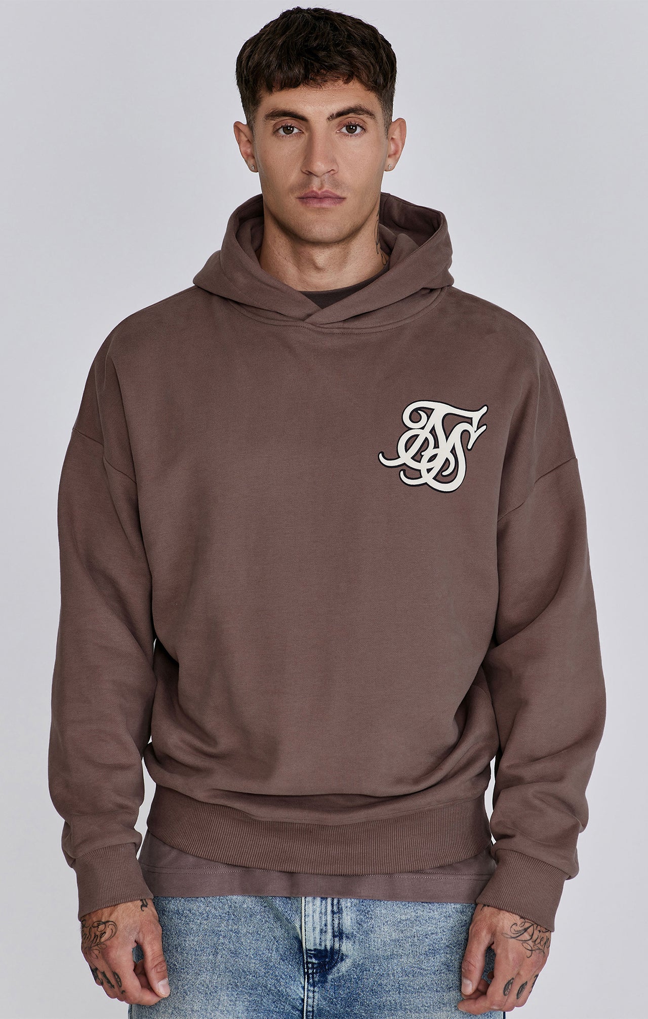 Brown Graphic Hoodie