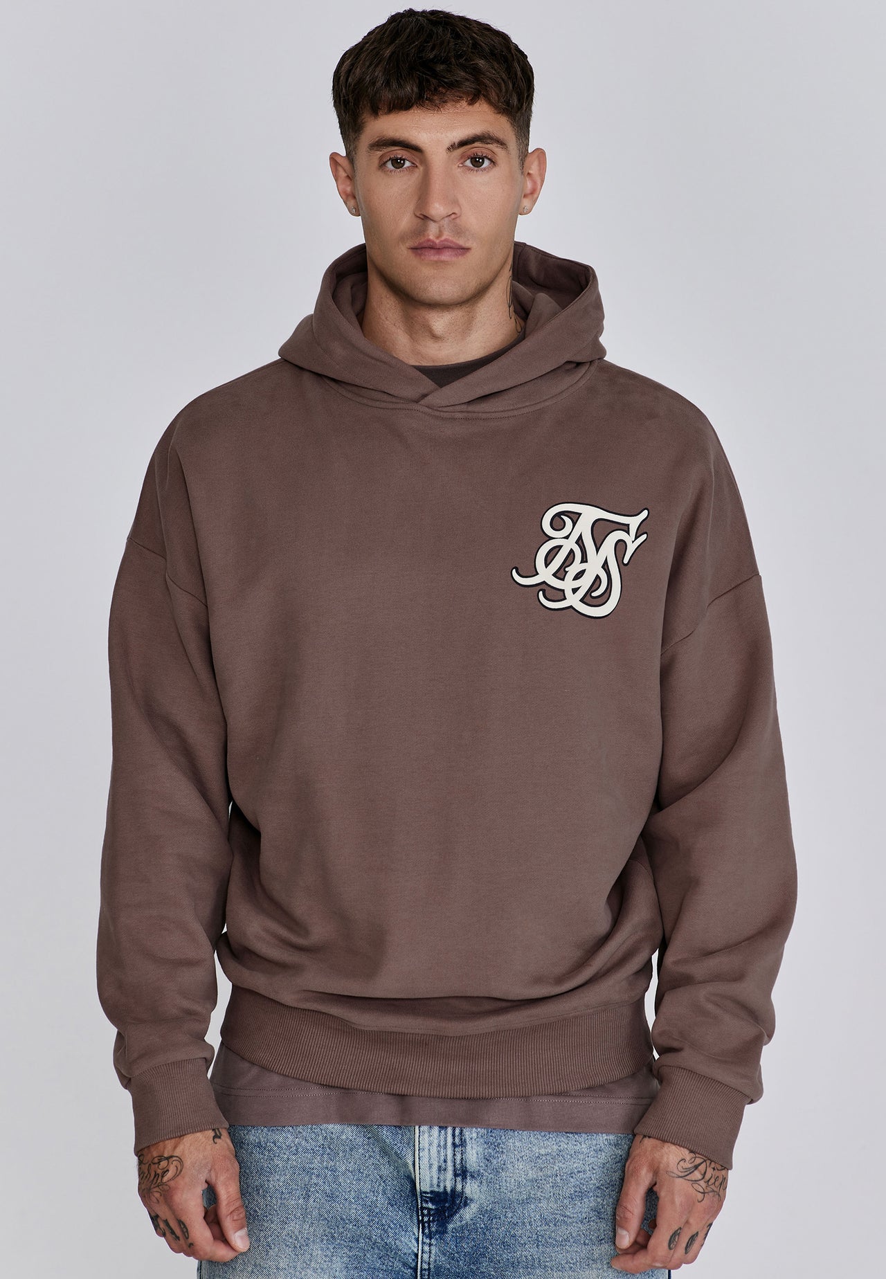 Brown Graphic Hoodie