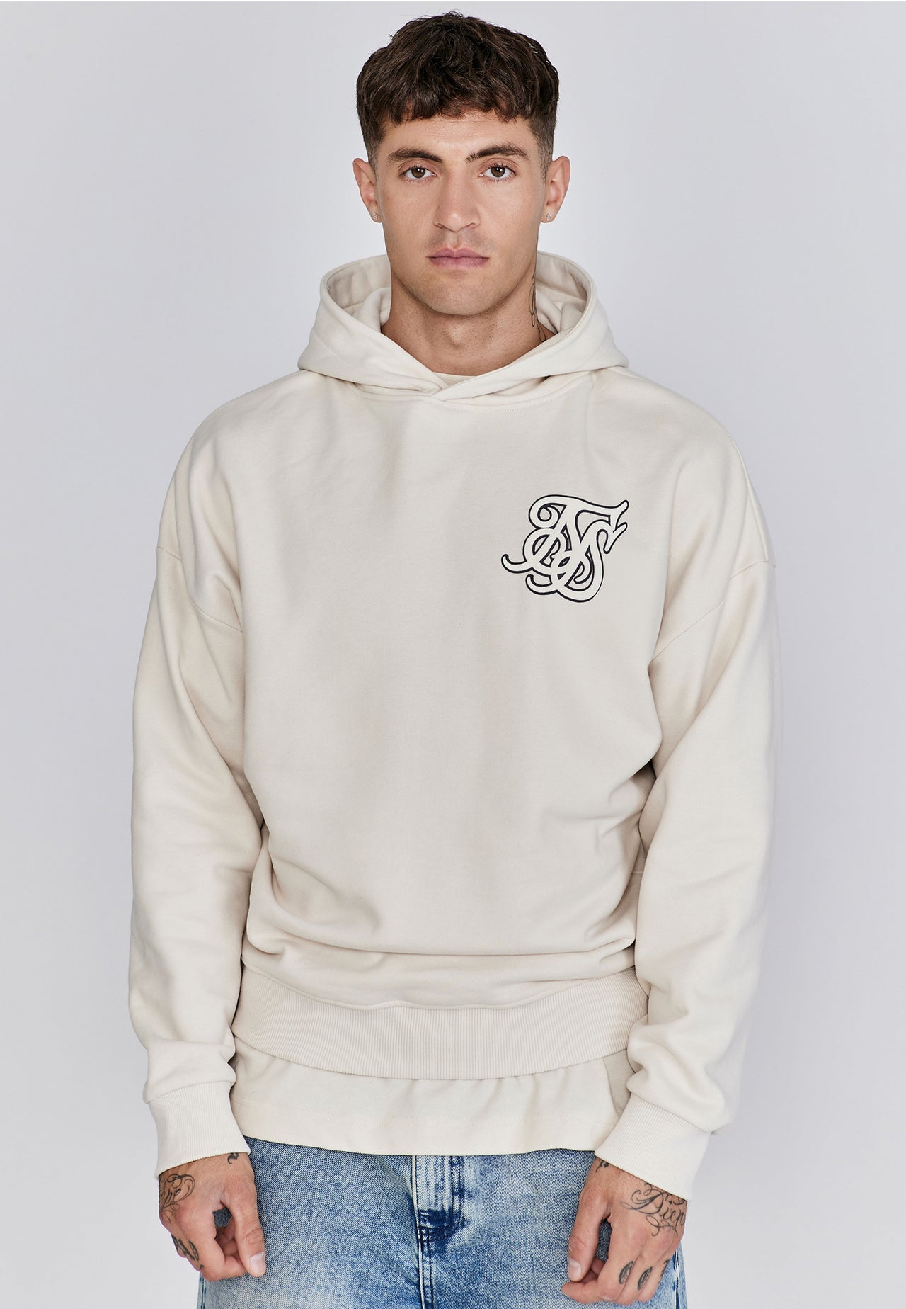 Ecru Graphic Hoodie