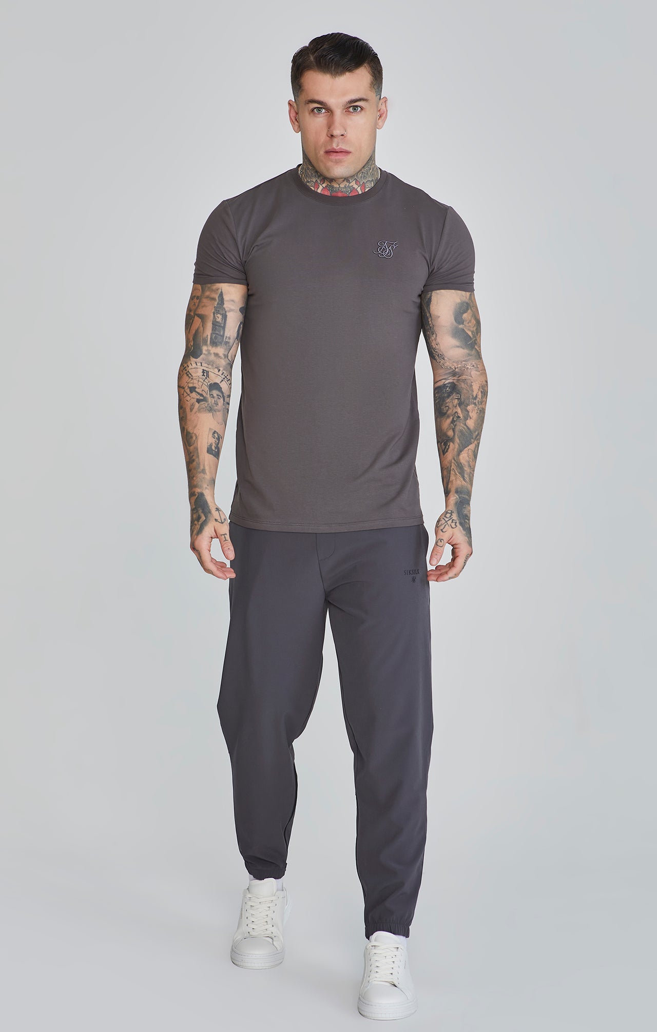 Grey Muscle Fit T-Shirt (1)