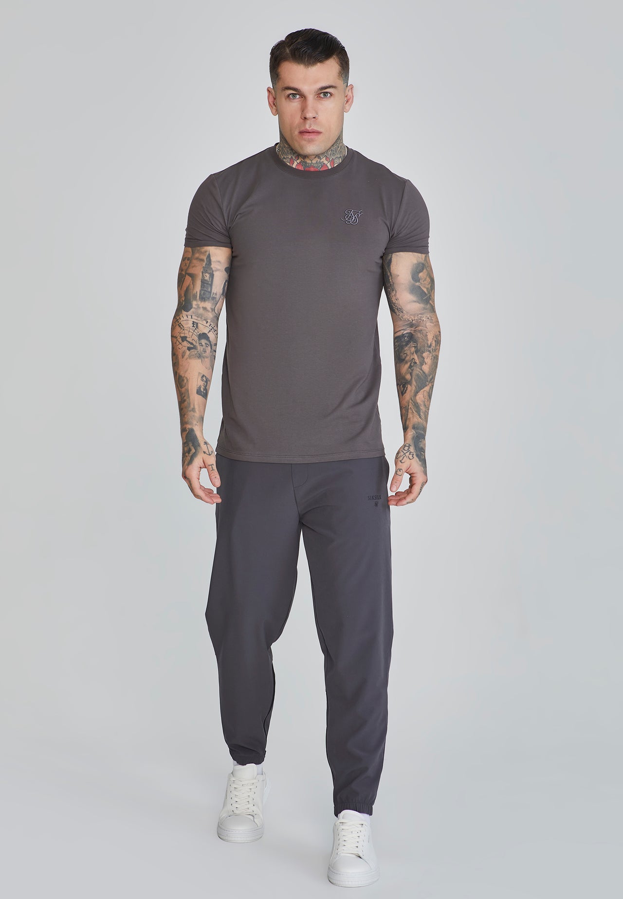 Grey Muscle Fit T-Shirt (1)