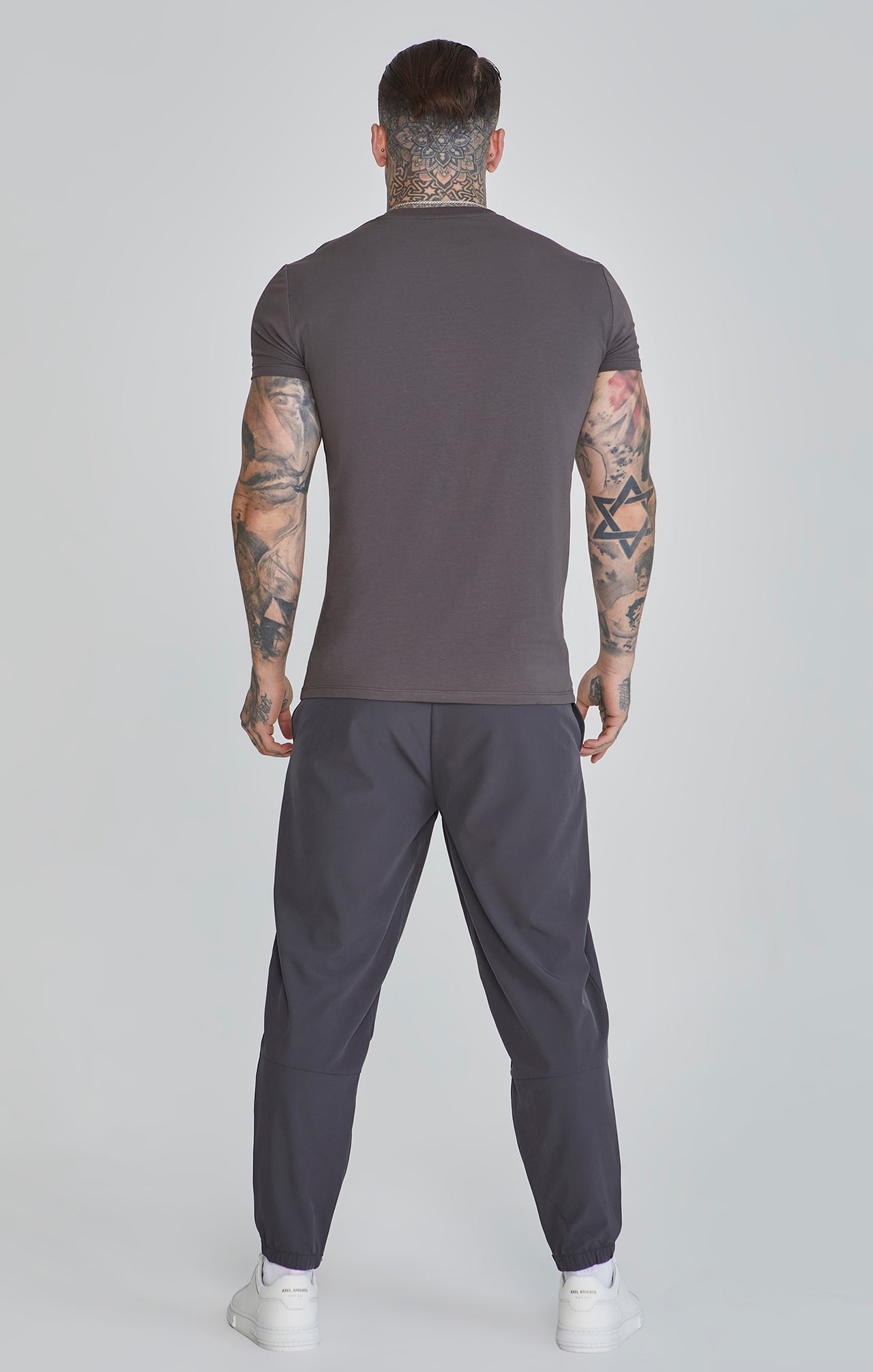 Grey Muscle Fit T-Shirt (4)