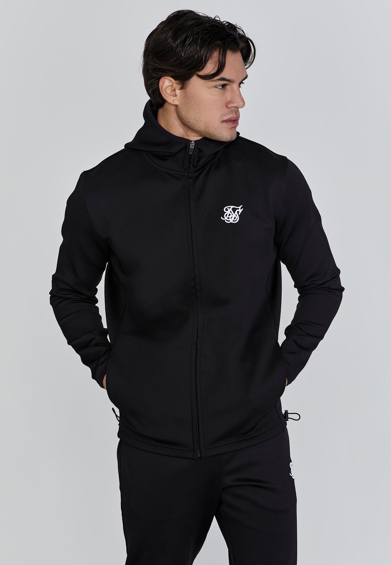 Black Full Zip Hoodie