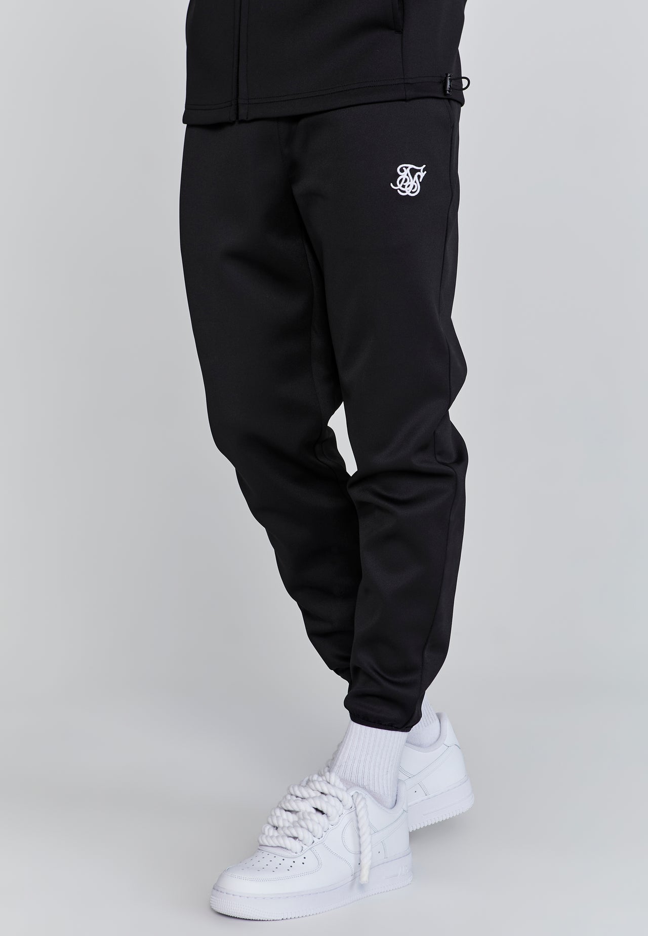 Black Muscle Fit Joggers