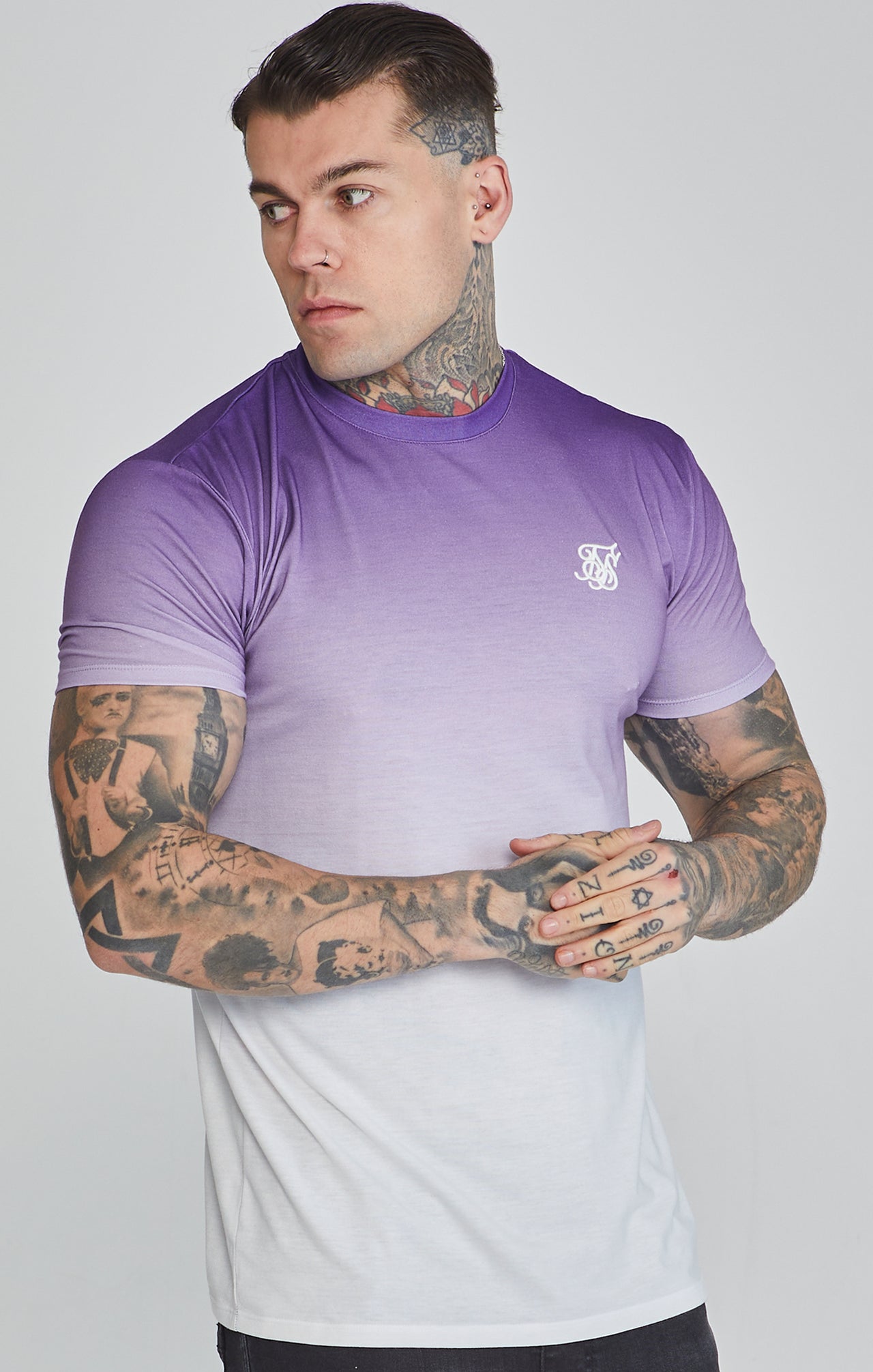 Purple White Fade T-Shirt