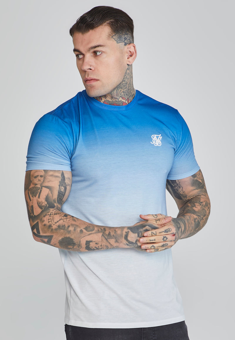 Blue White Fade T-Shirt