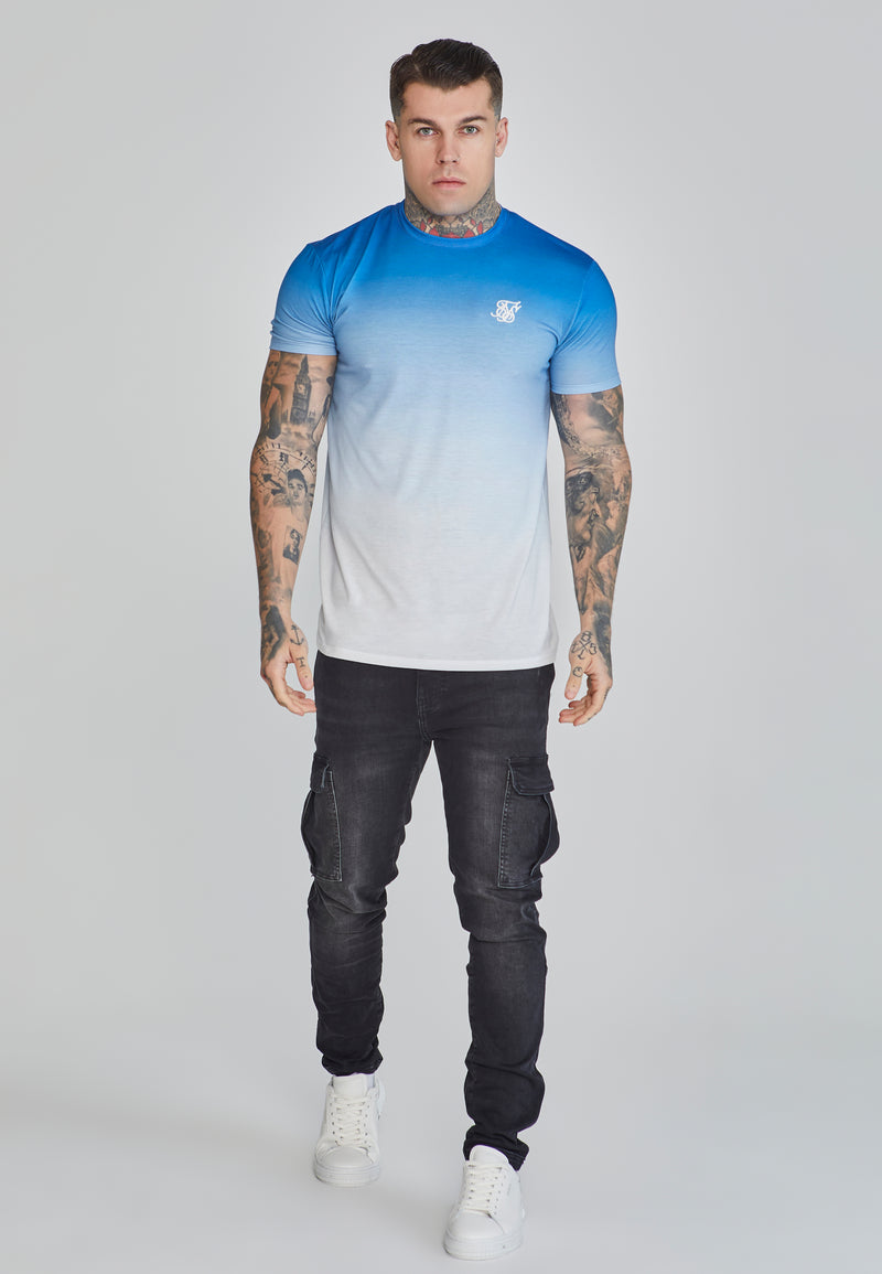 Blue White Fade T-Shirt (1)
