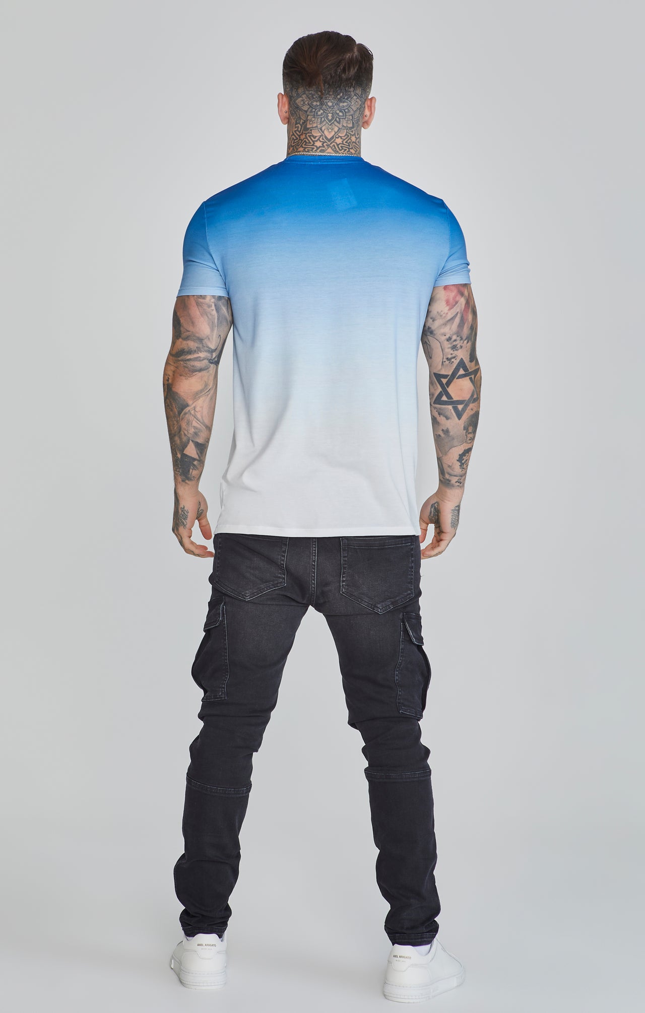 Blue White Fade T-Shirt (4)