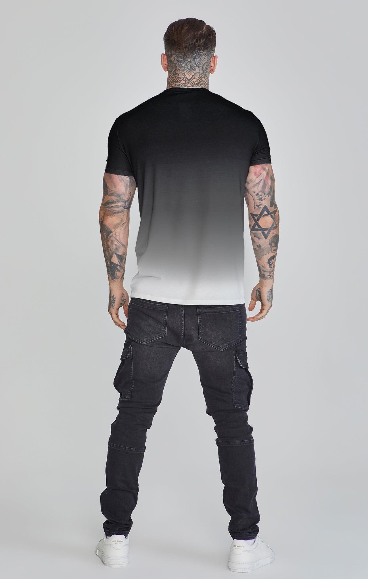 Black White Fade T-Shirt (4)