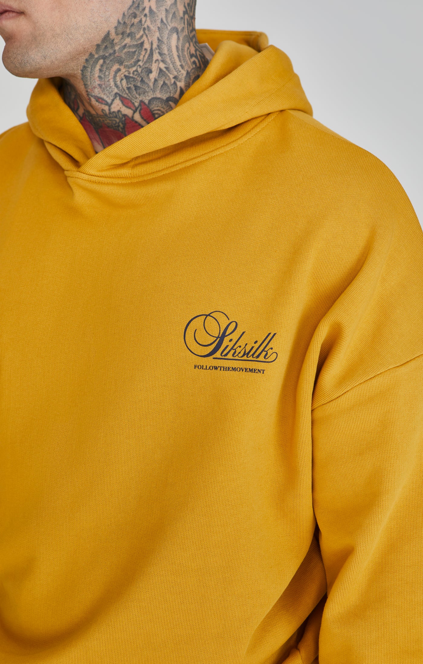 SikSilk Men s Yellow Graphic Hoodie SikSilk IE