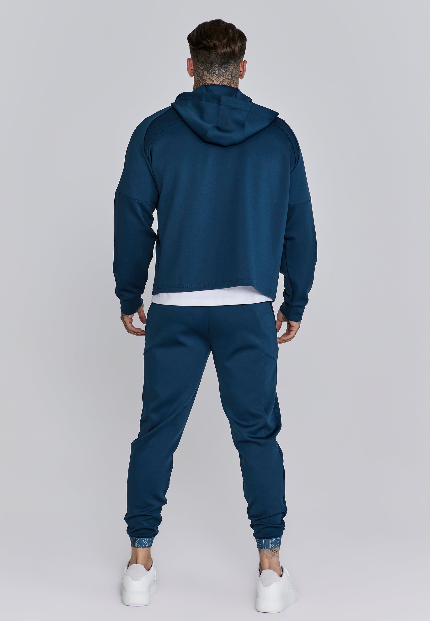 SikSilk Men's Blue Full Zip Hoodie | SikSilk ES