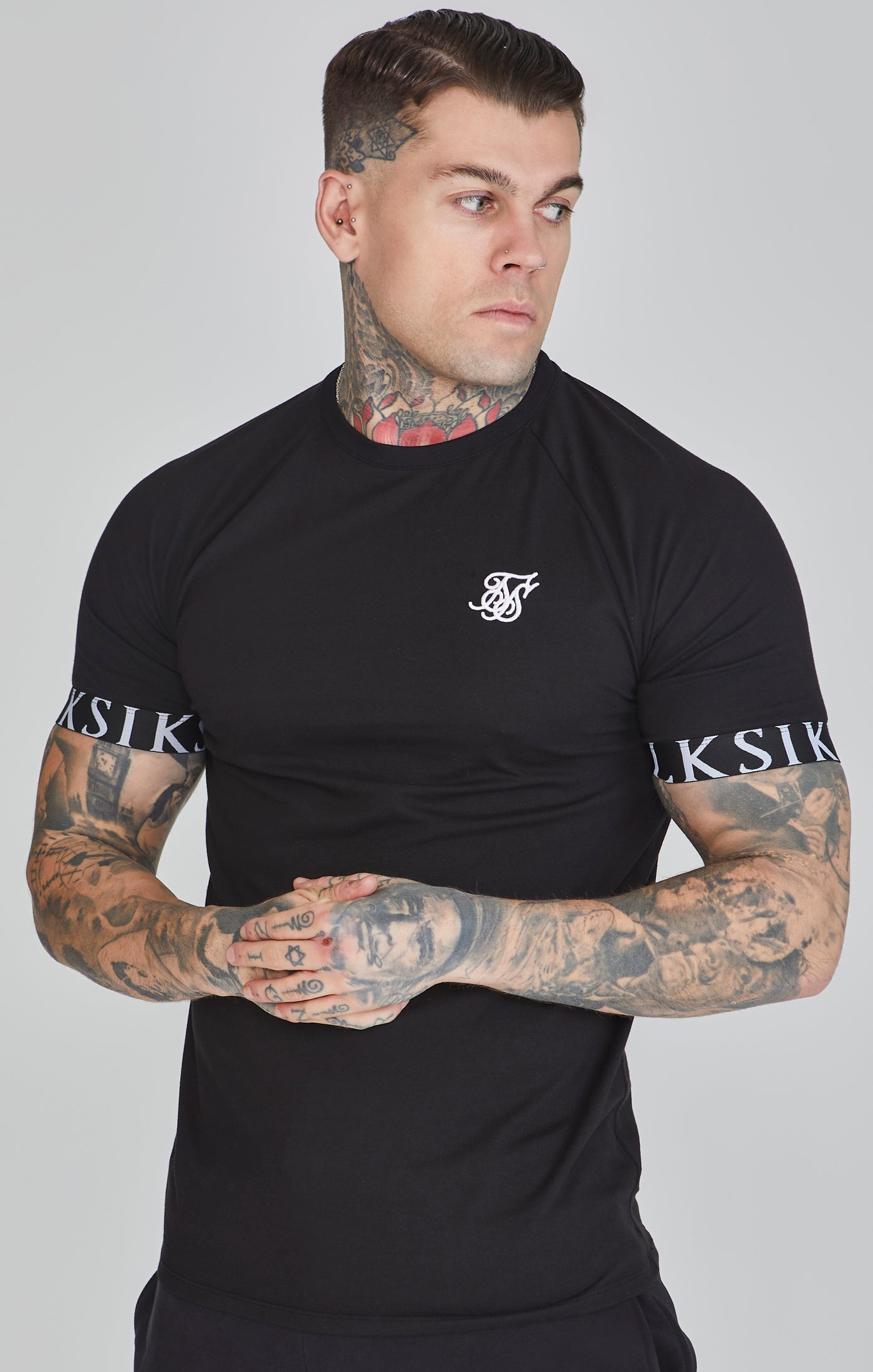 SikSilk Men s Black Tech T Shirt SikSilk NL