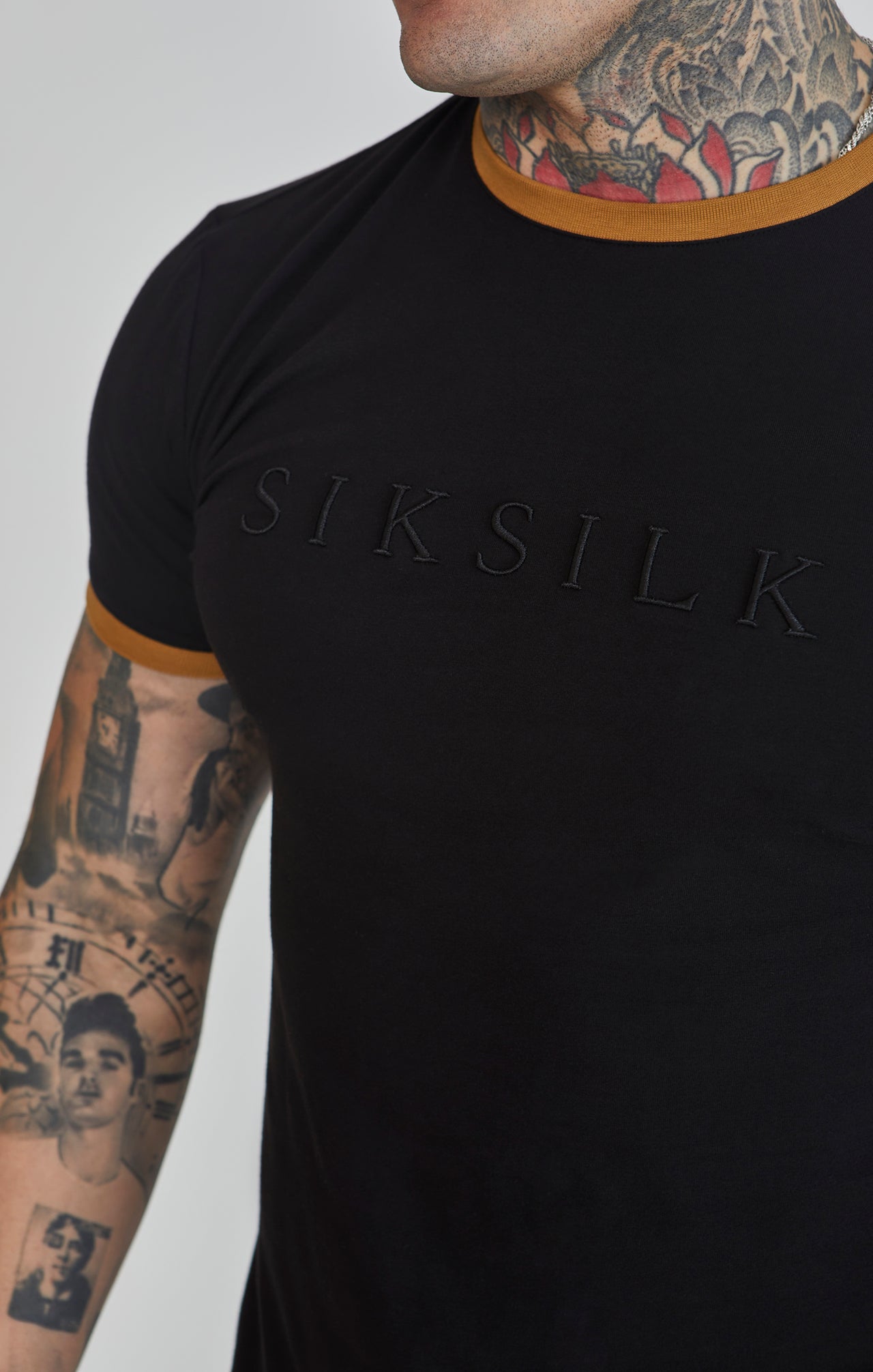 Black Ringer T-Shirt (2)