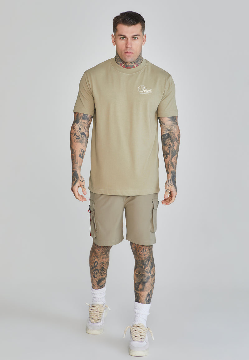 Khaki Cargo Shorts (1)