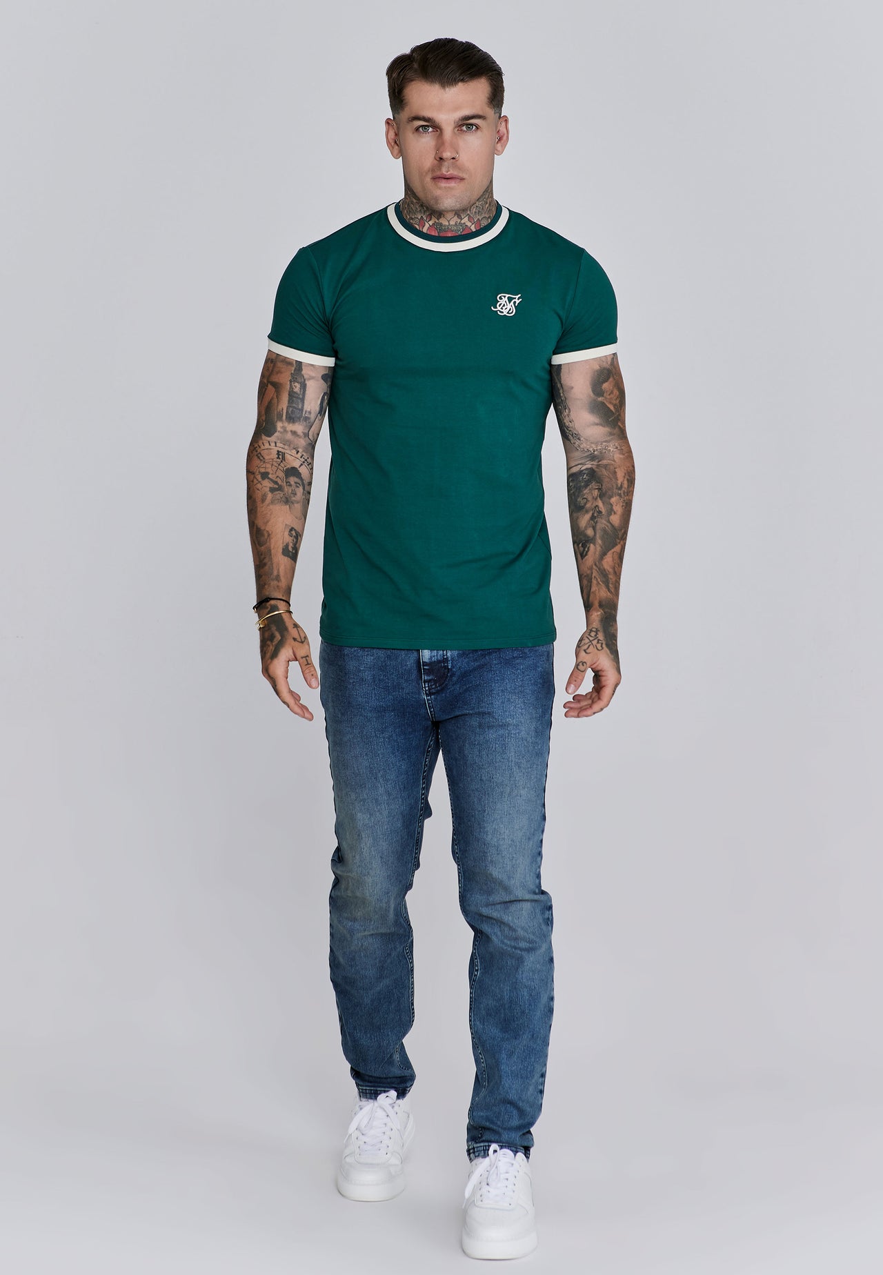 Green Ringer T-Shirt (1)