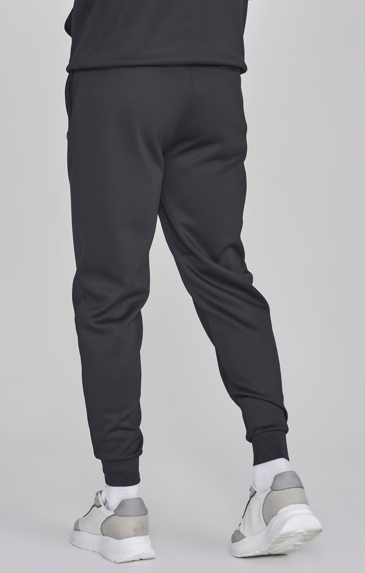 Black Essentials Poly Track Pants (3)