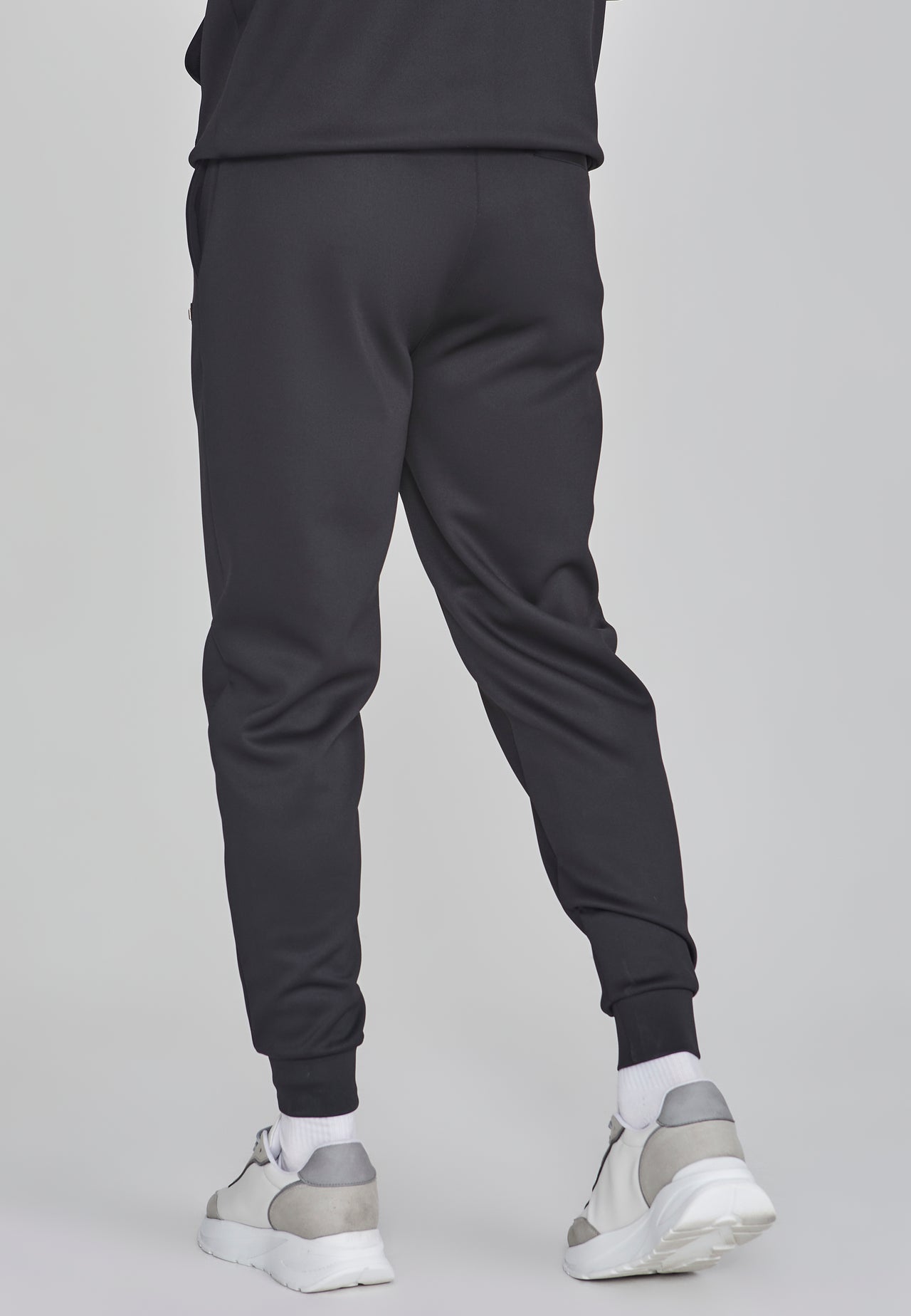 Black Essentials Poly Track Pants (3)