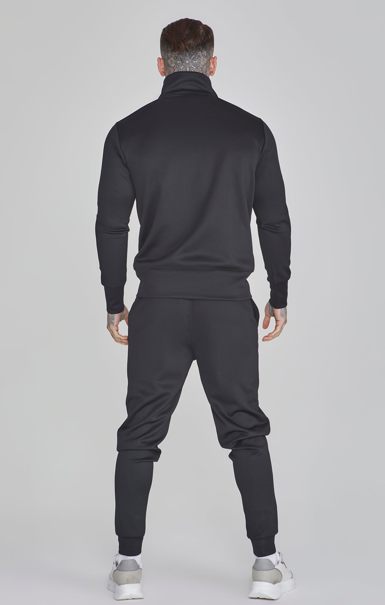 Black Essentials Poly Track Pants (4)