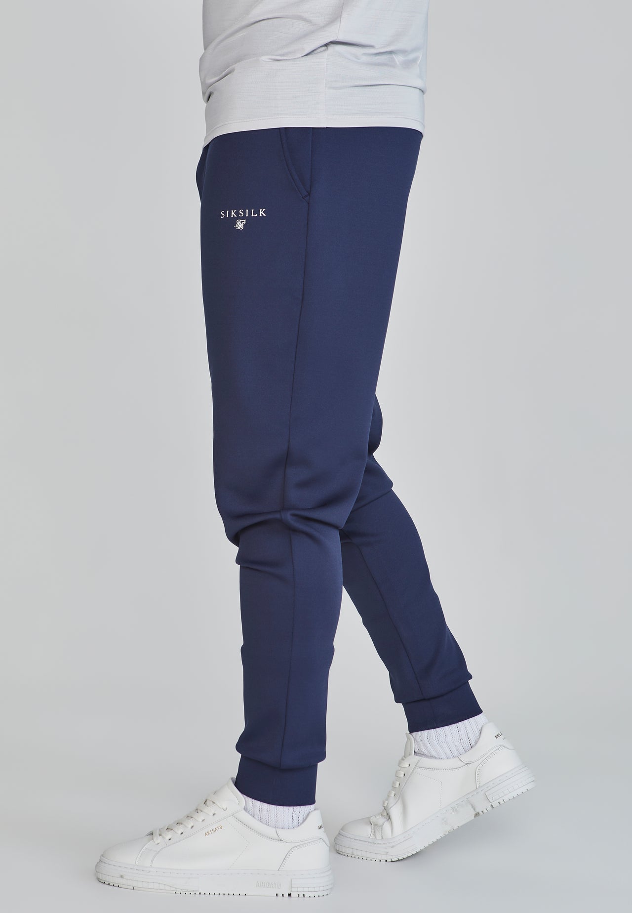 Navy Essentials Poly Track Pants