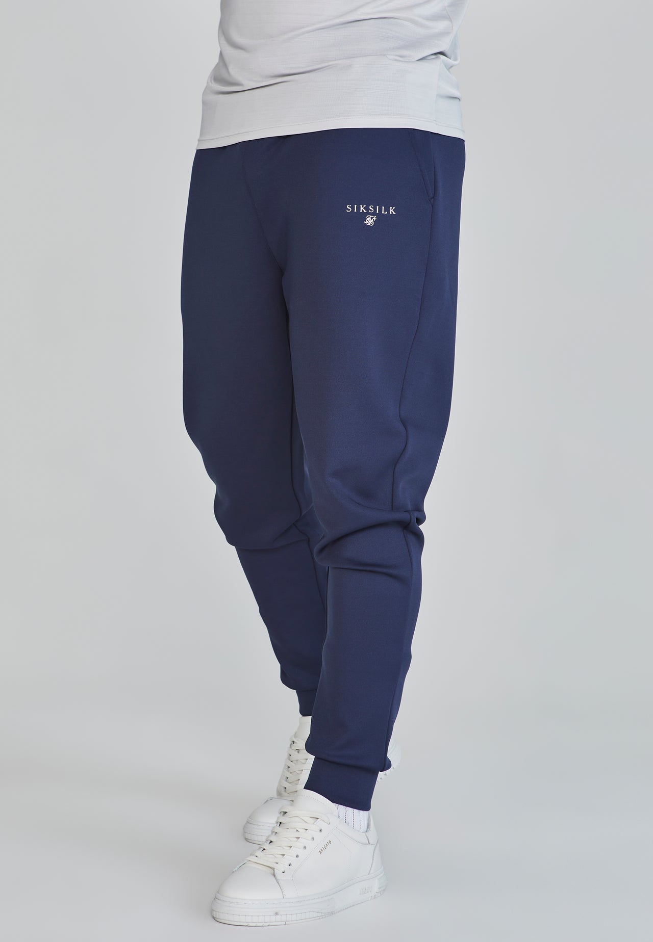 Navy Essentials Poly Track Pants (2)