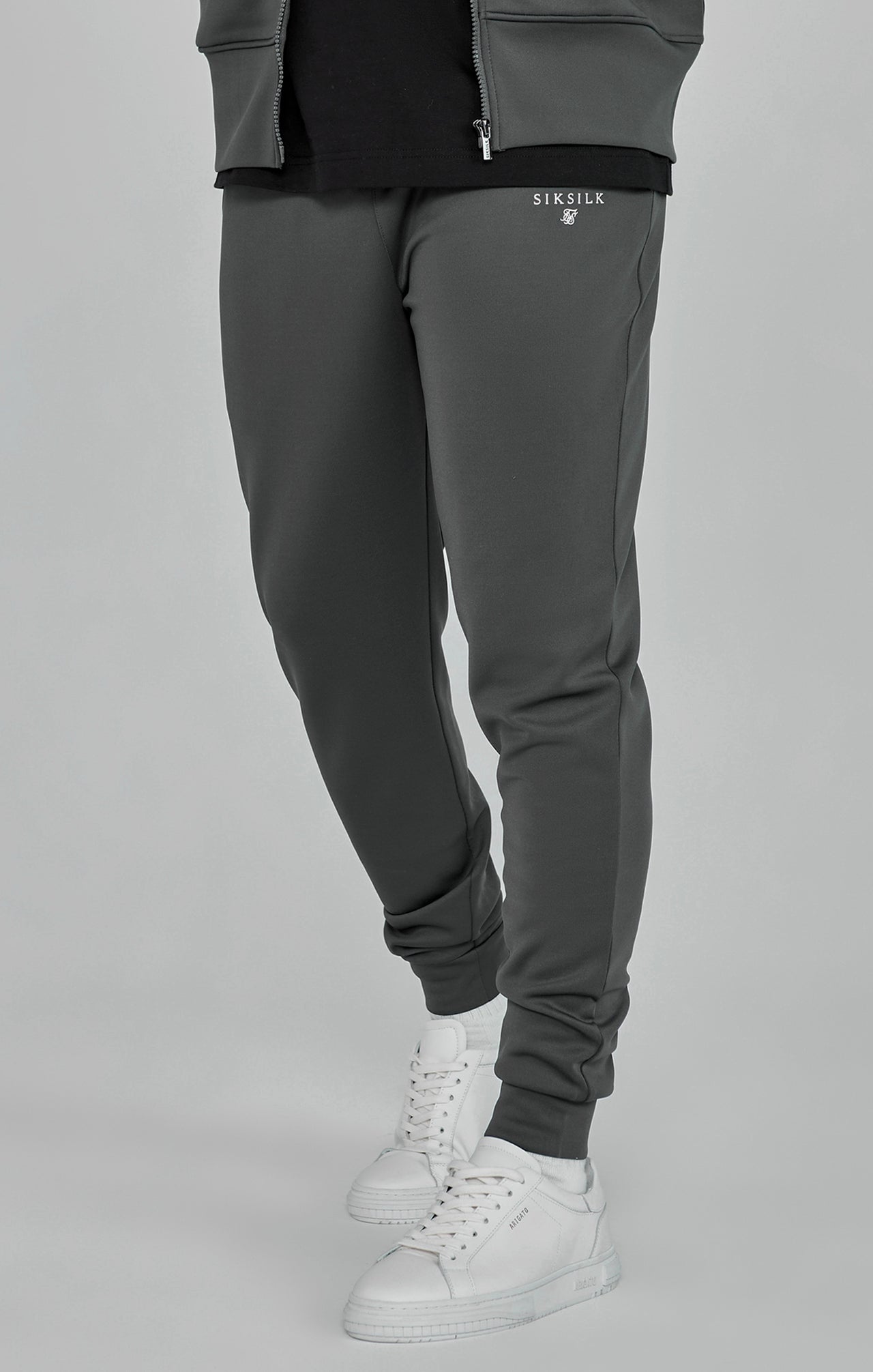 Grey Essentials Poly Track Pants