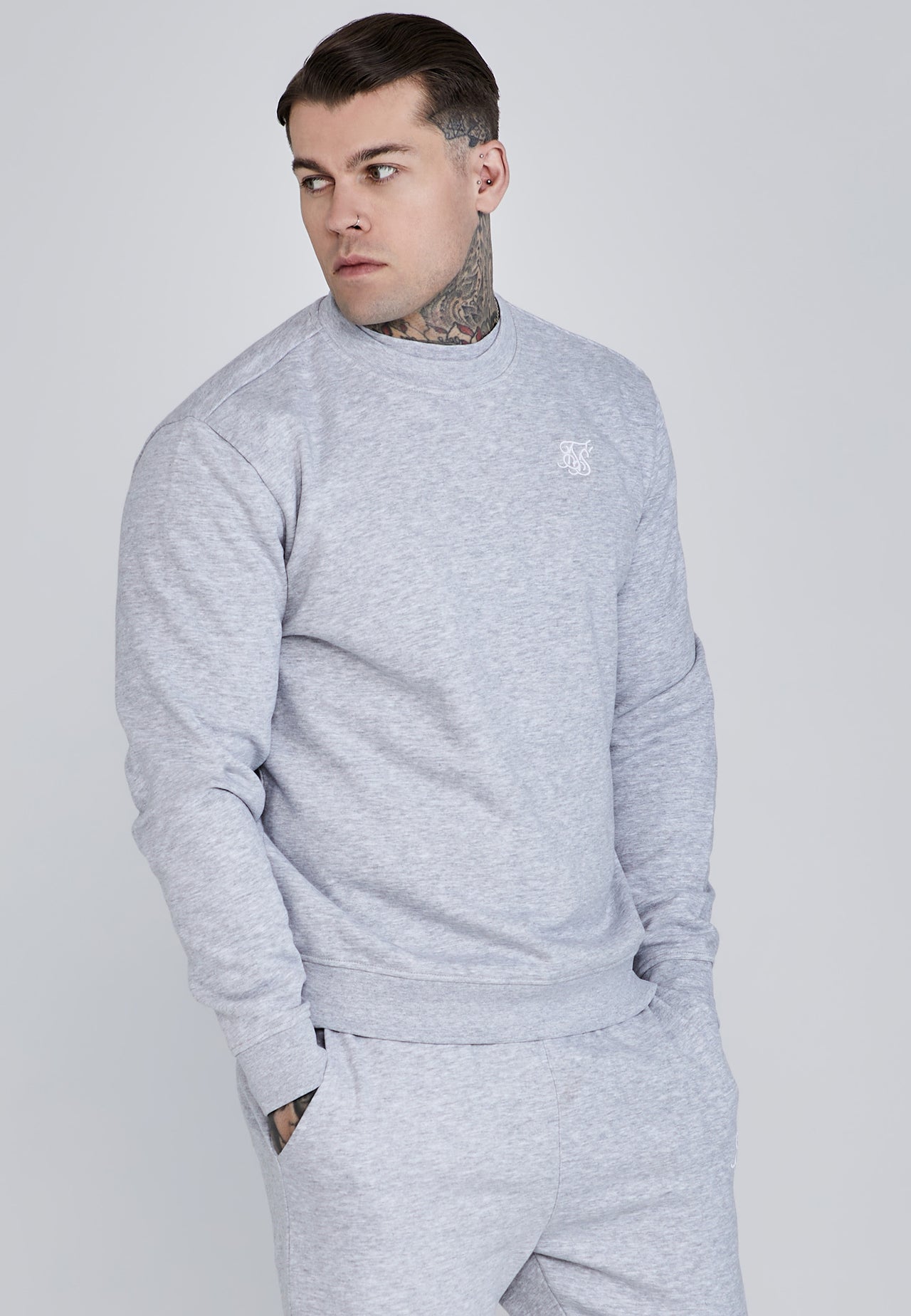 Grey Marl Essentials Sweater