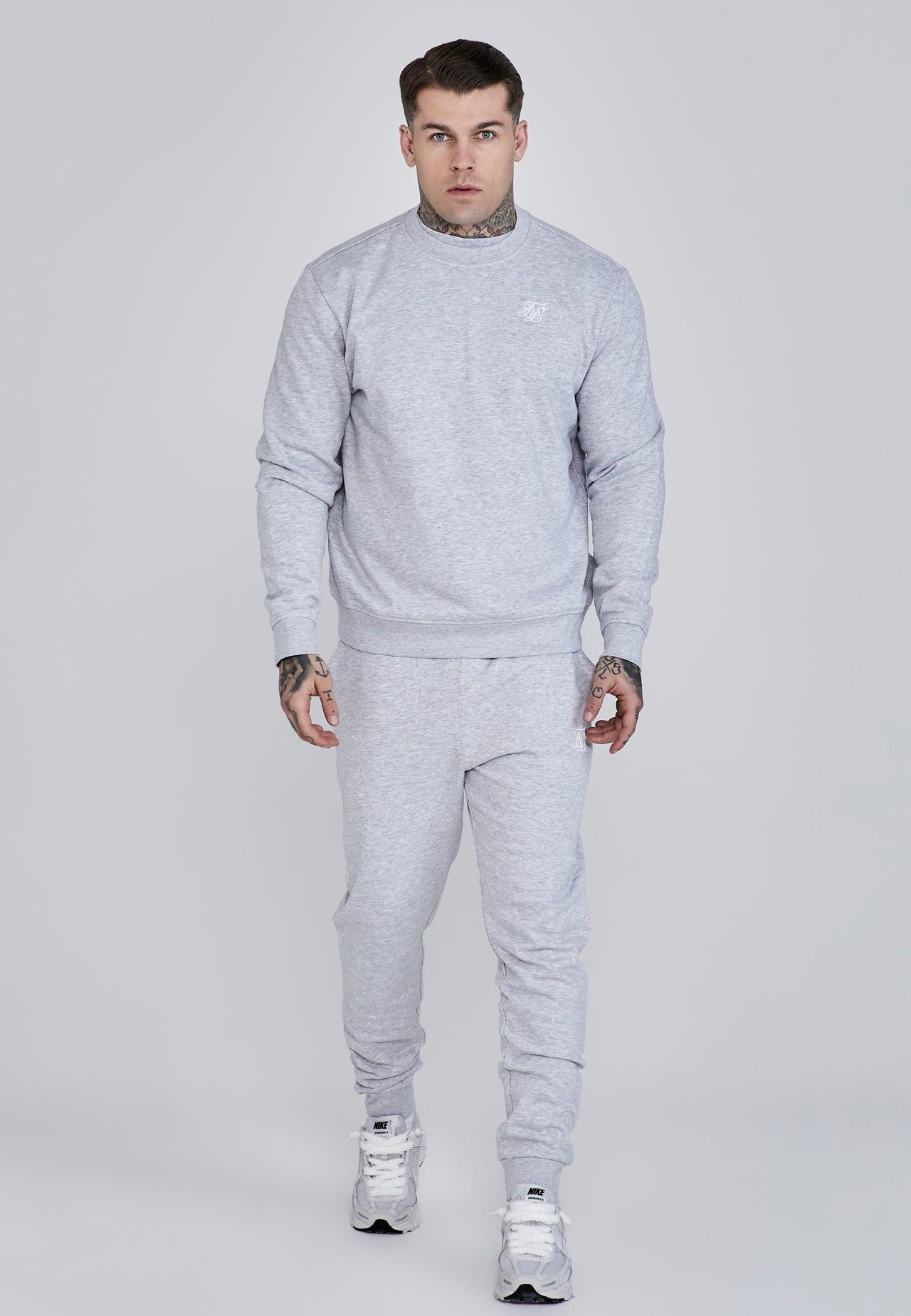 Grey Marl Essentials Sweater (1)