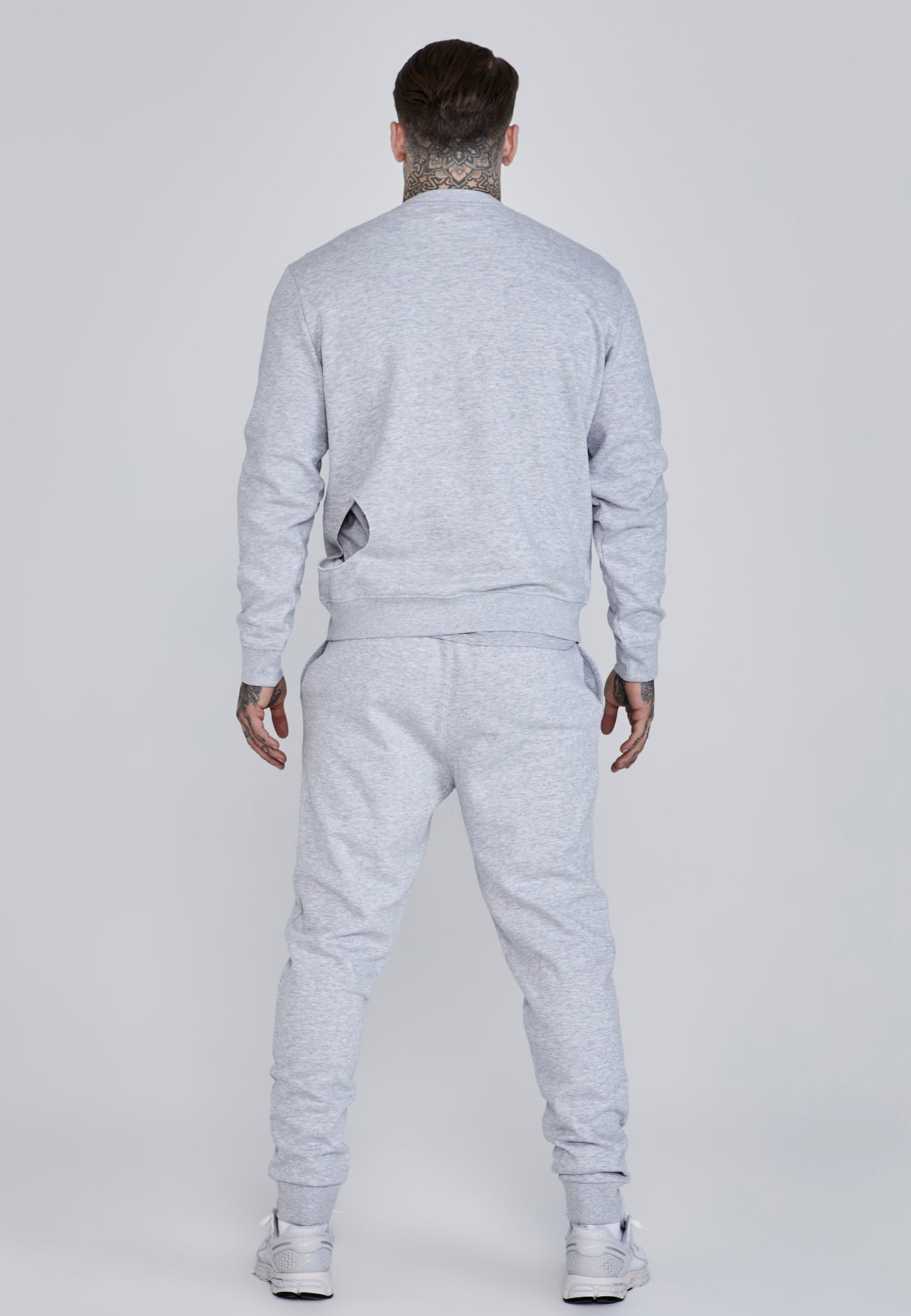 Grey Marl Essentials Sweater (4)