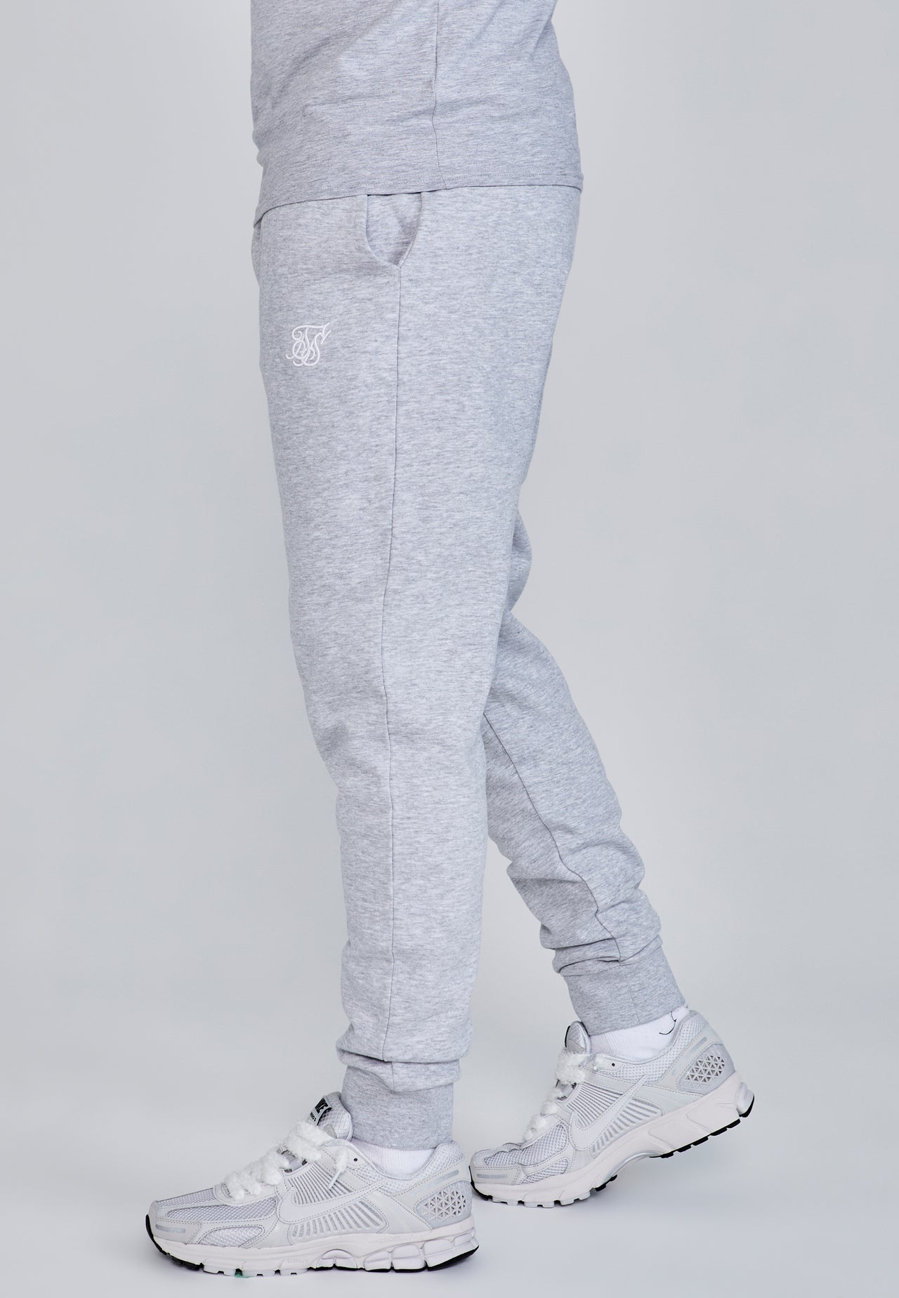 Grey Marl Essentials Joggers (2)