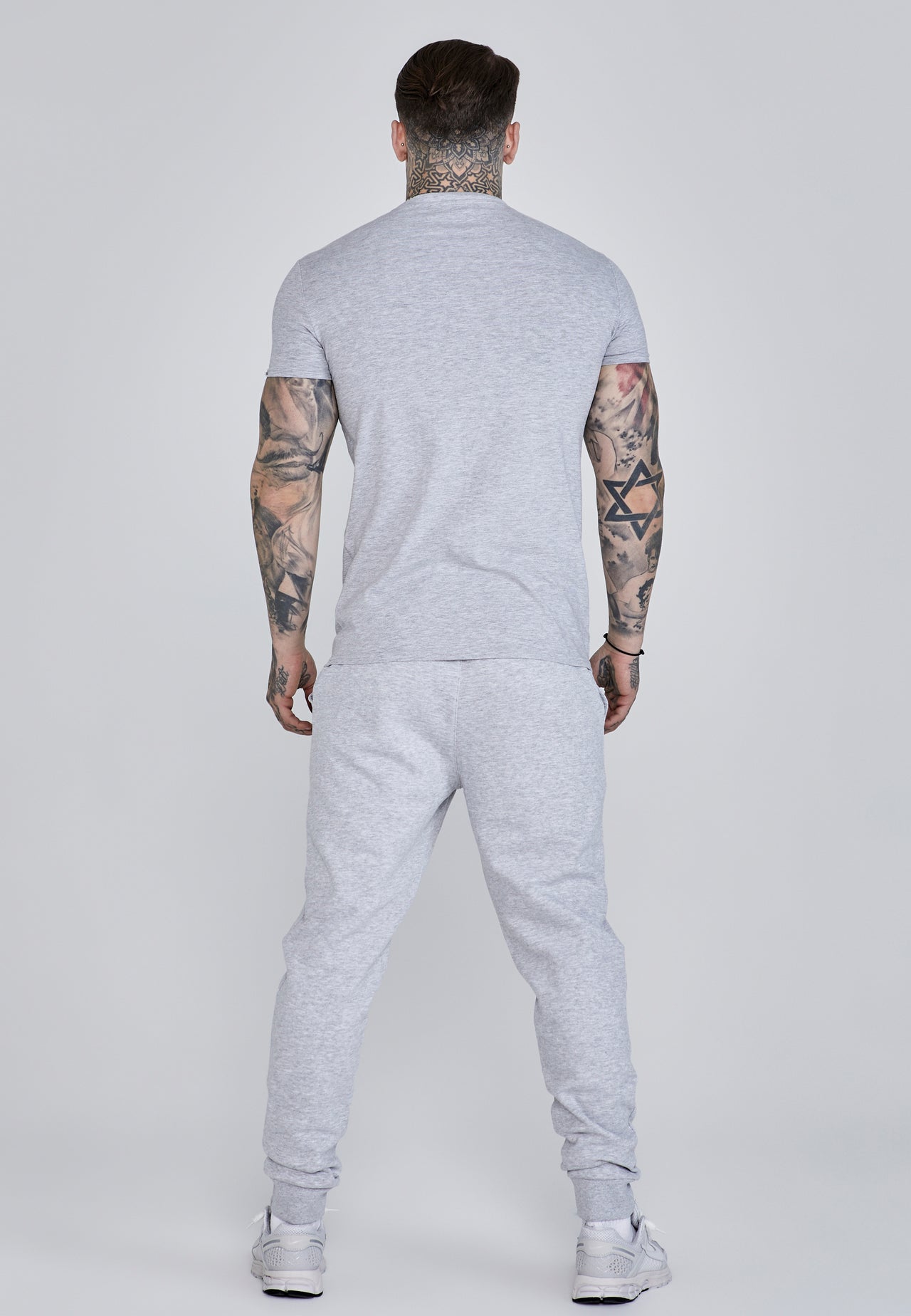 Grey Marl Essentials Joggers (4)