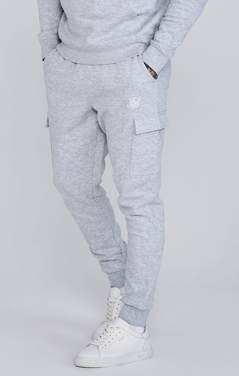 Grey Essentials Cargo Joggers