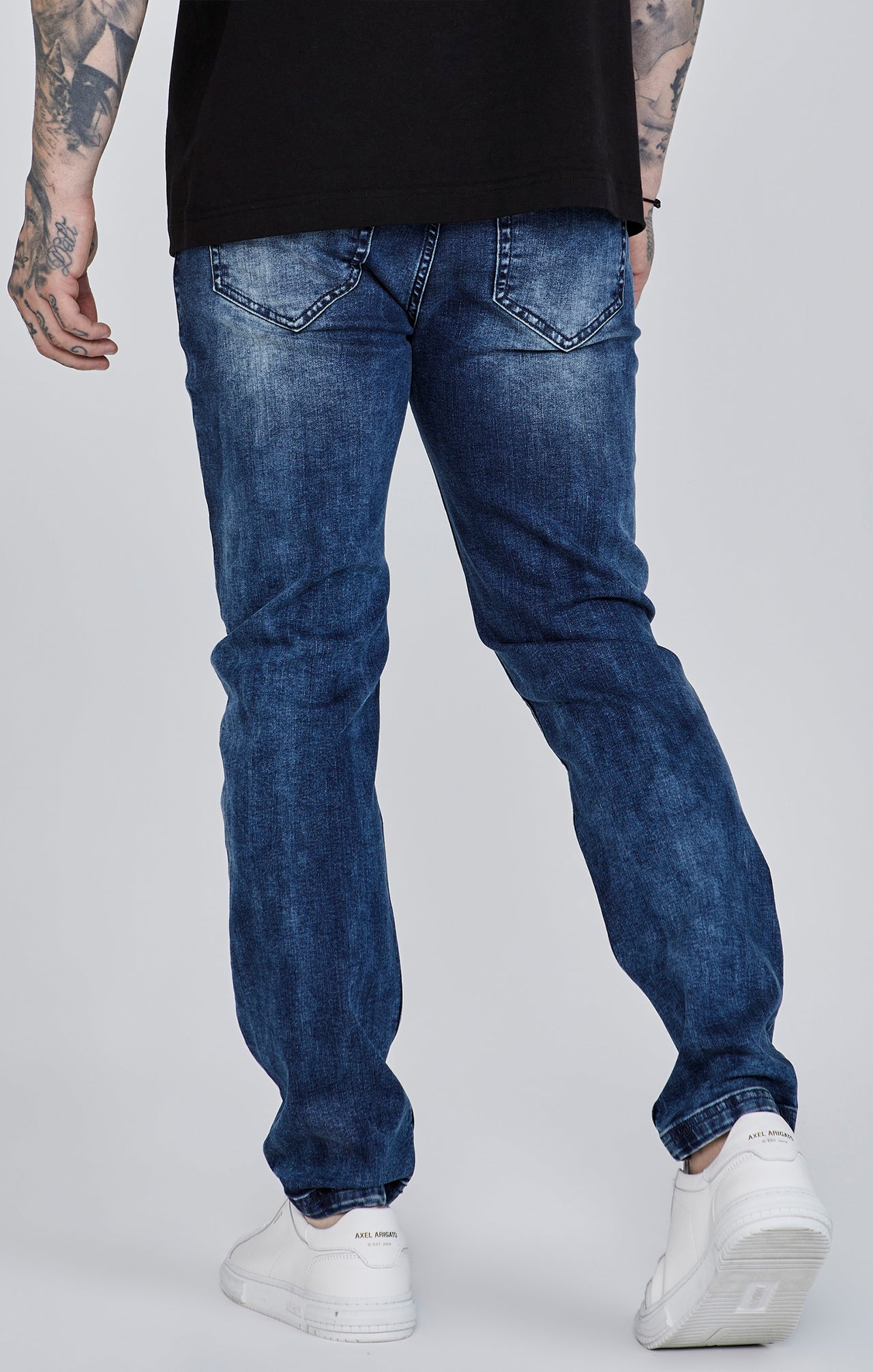 Blue Distressed Slim Fit (3)