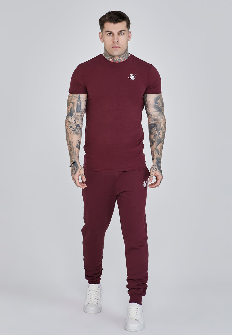 Burgundy Essentials Joggers (1)