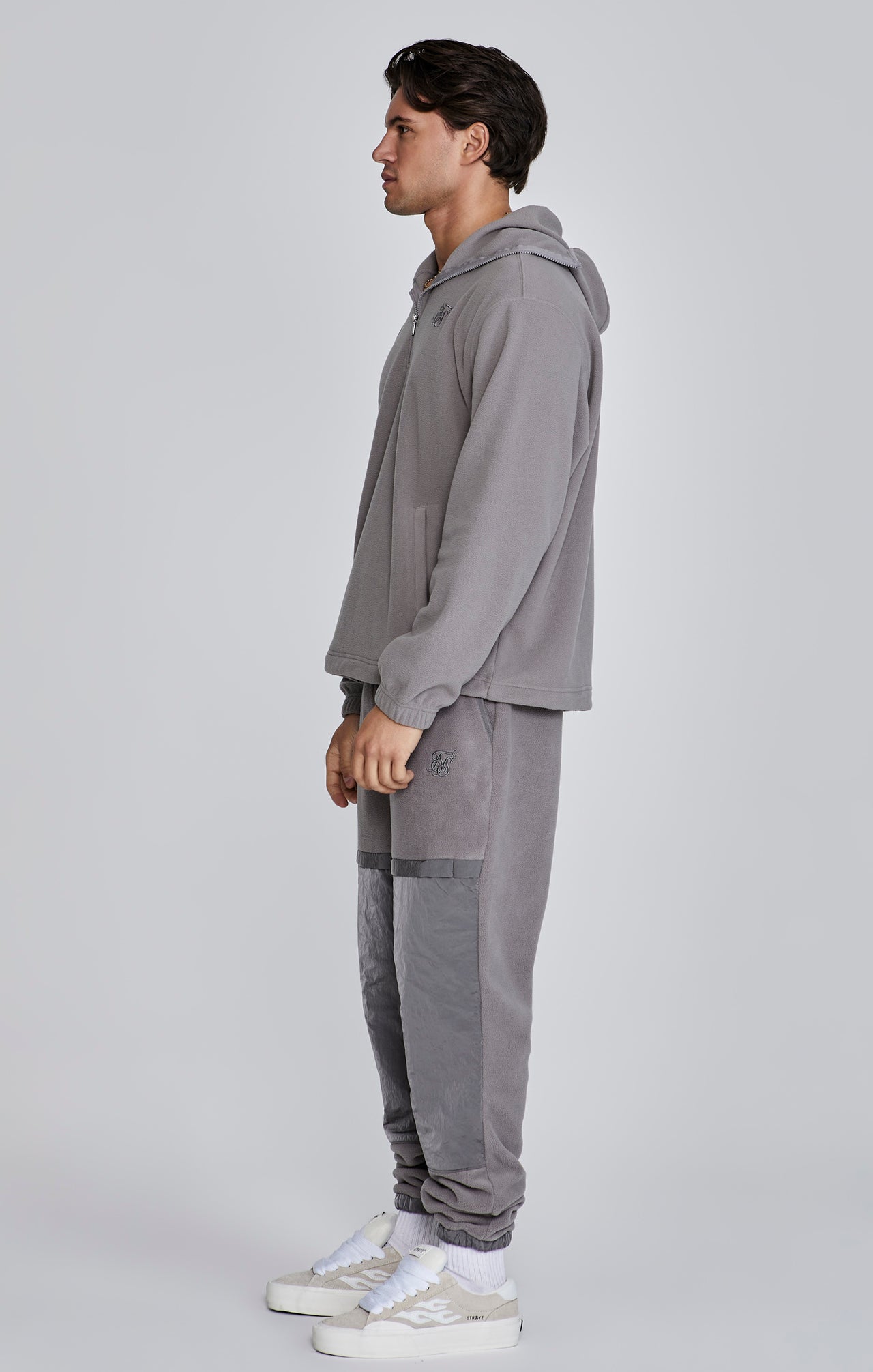 Grey Polar Fleece Hoodie (3)