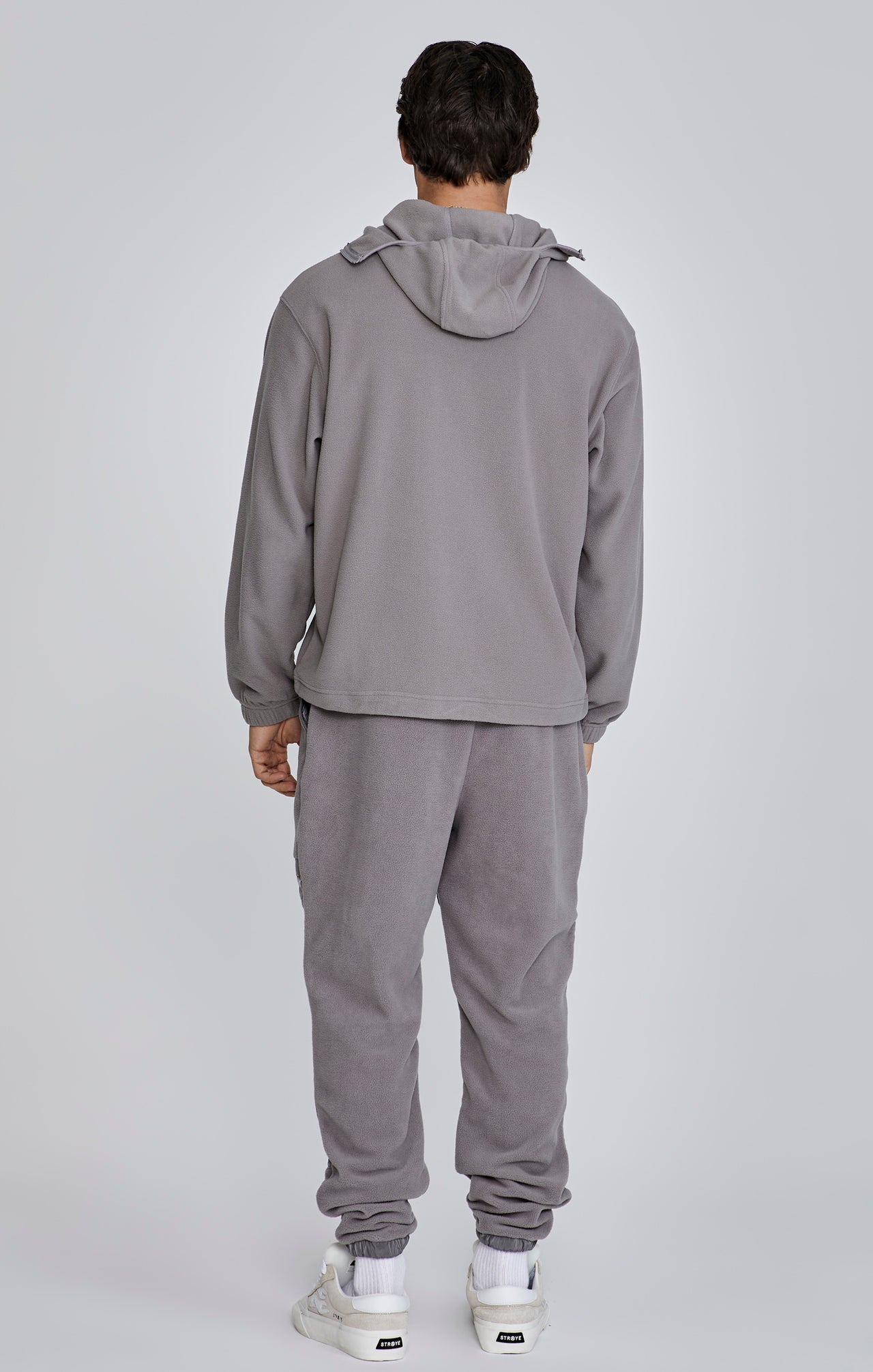 Grey Polar Fleece Hoodie (4)