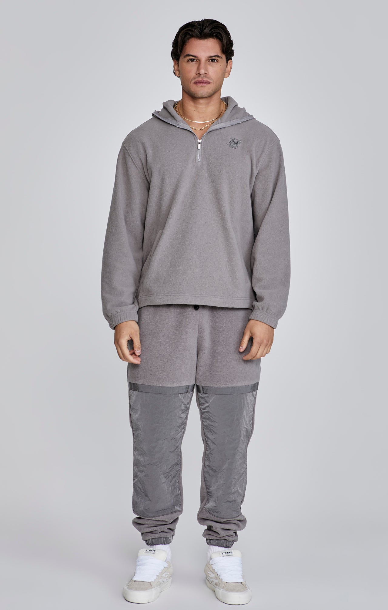 Grey Polar Fleece Joggers (1)