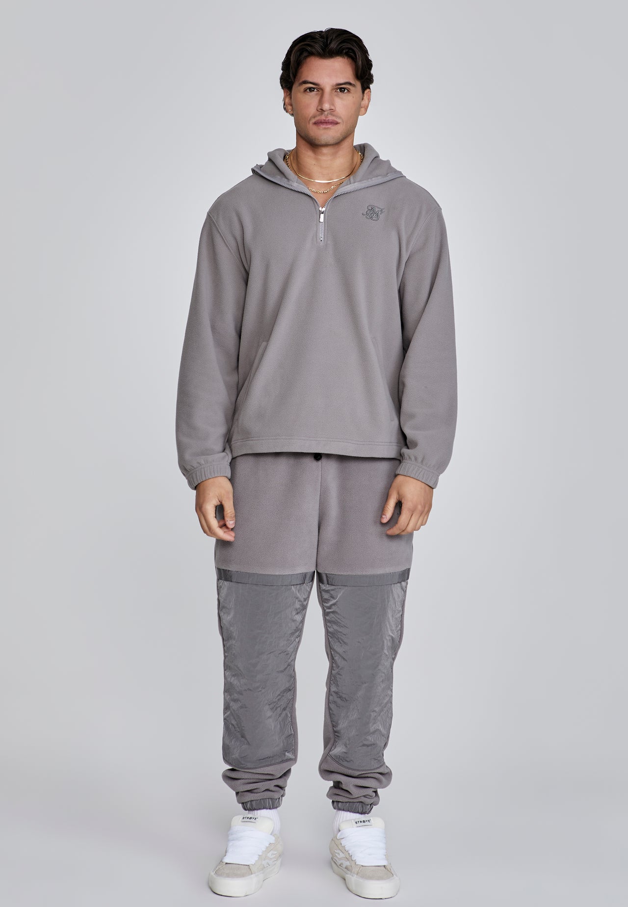 Grey Polar Fleece Joggers (1)