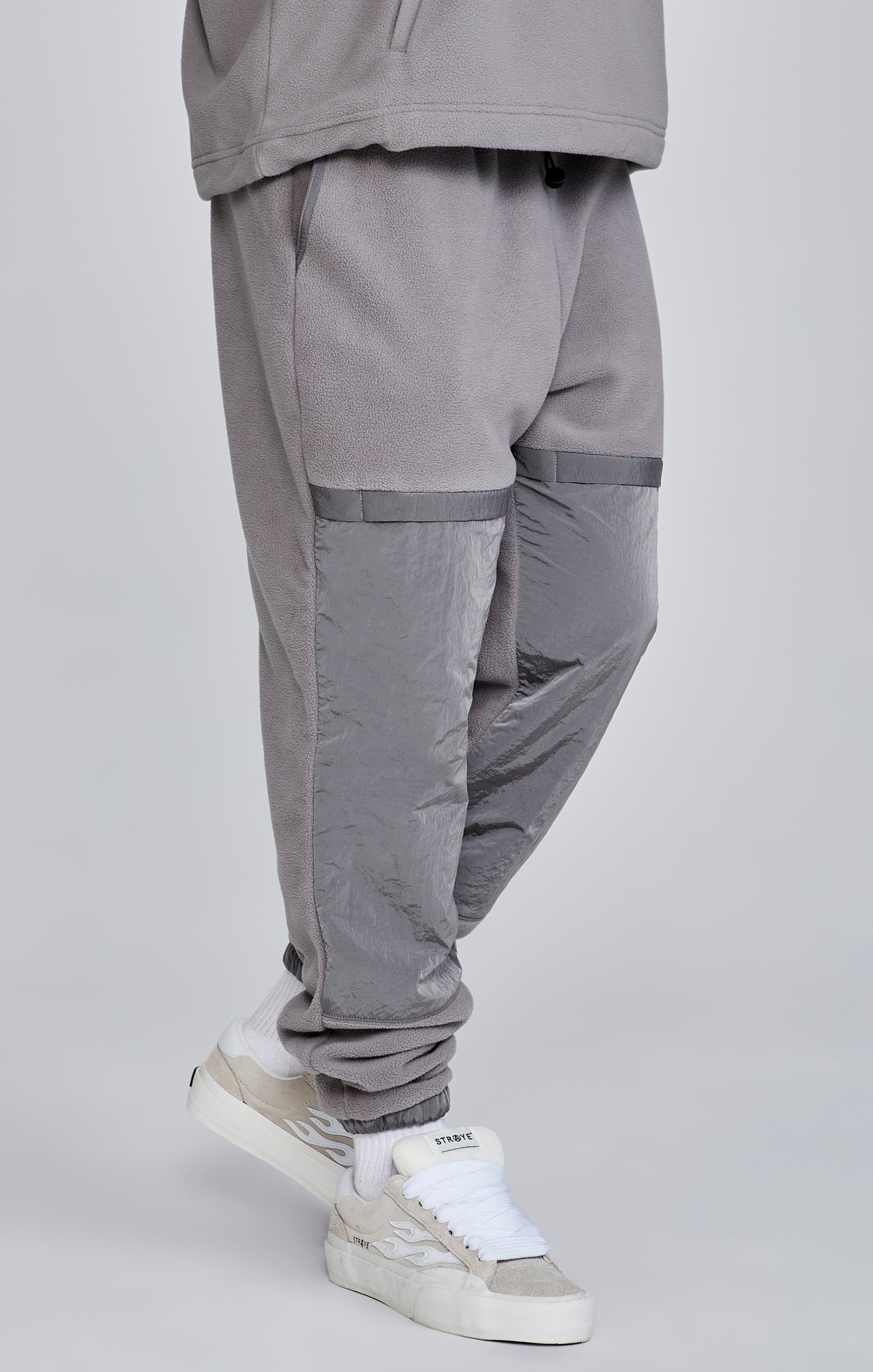 Grey Polar Fleece Joggers (2)