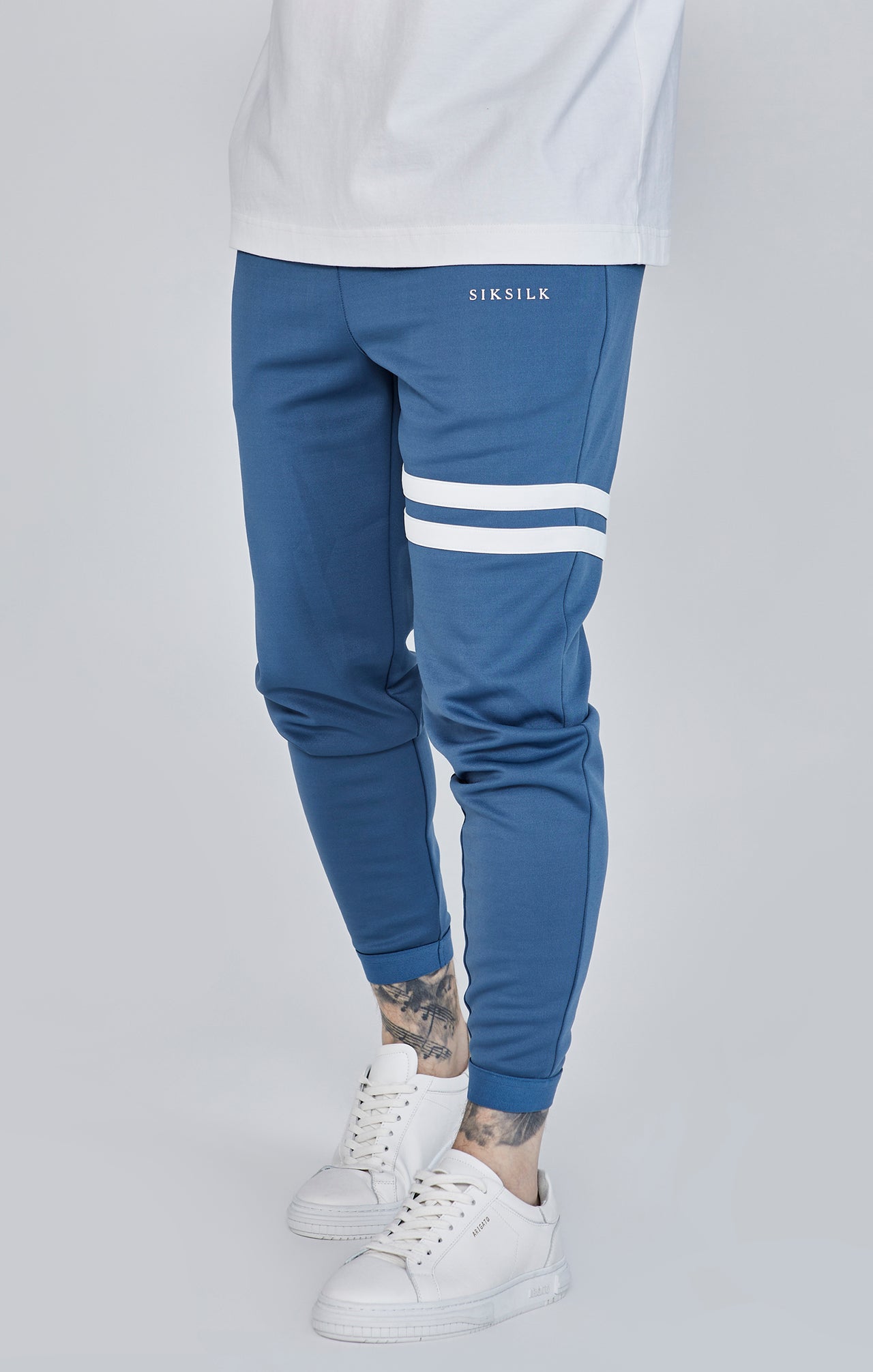 Blue Muscle Fit Joggers