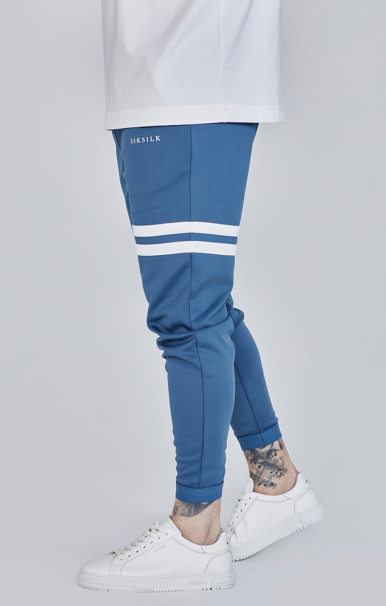 Blue Muscle Fit Joggers (2)