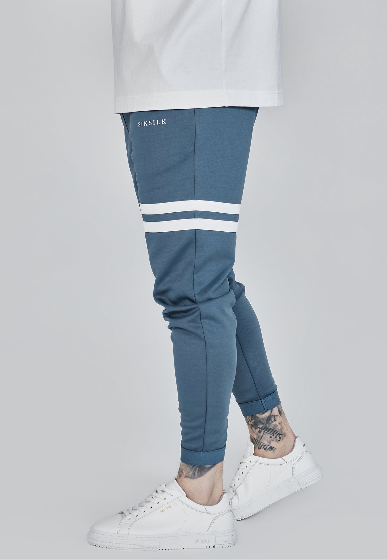 Blue Muscle Fit Joggers (2)