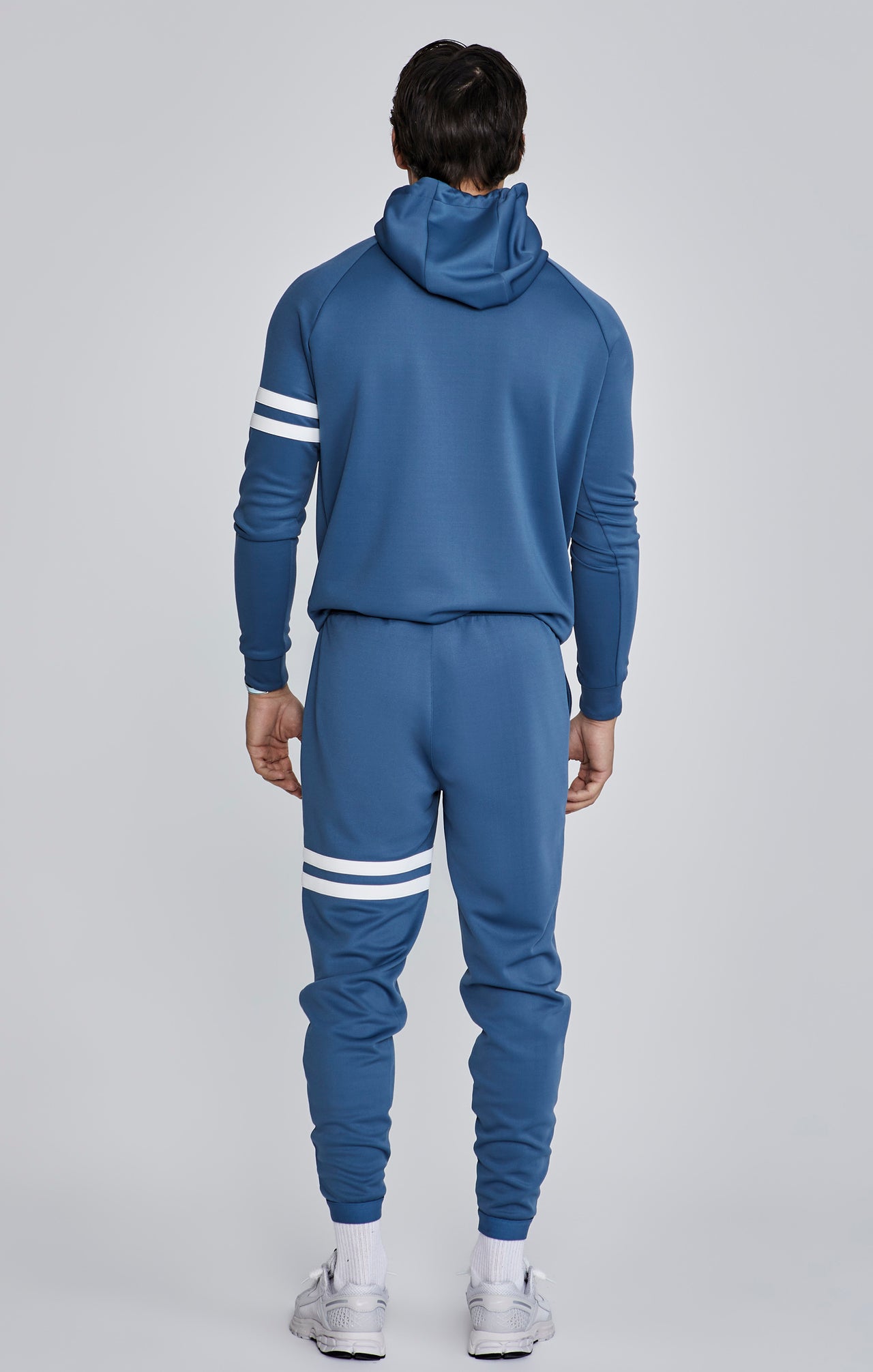 Blue Muscle Fit Hoodie (4)