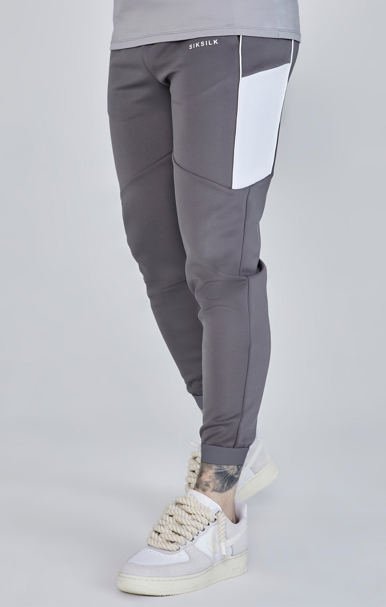 Grey Muscle Fit Joggers