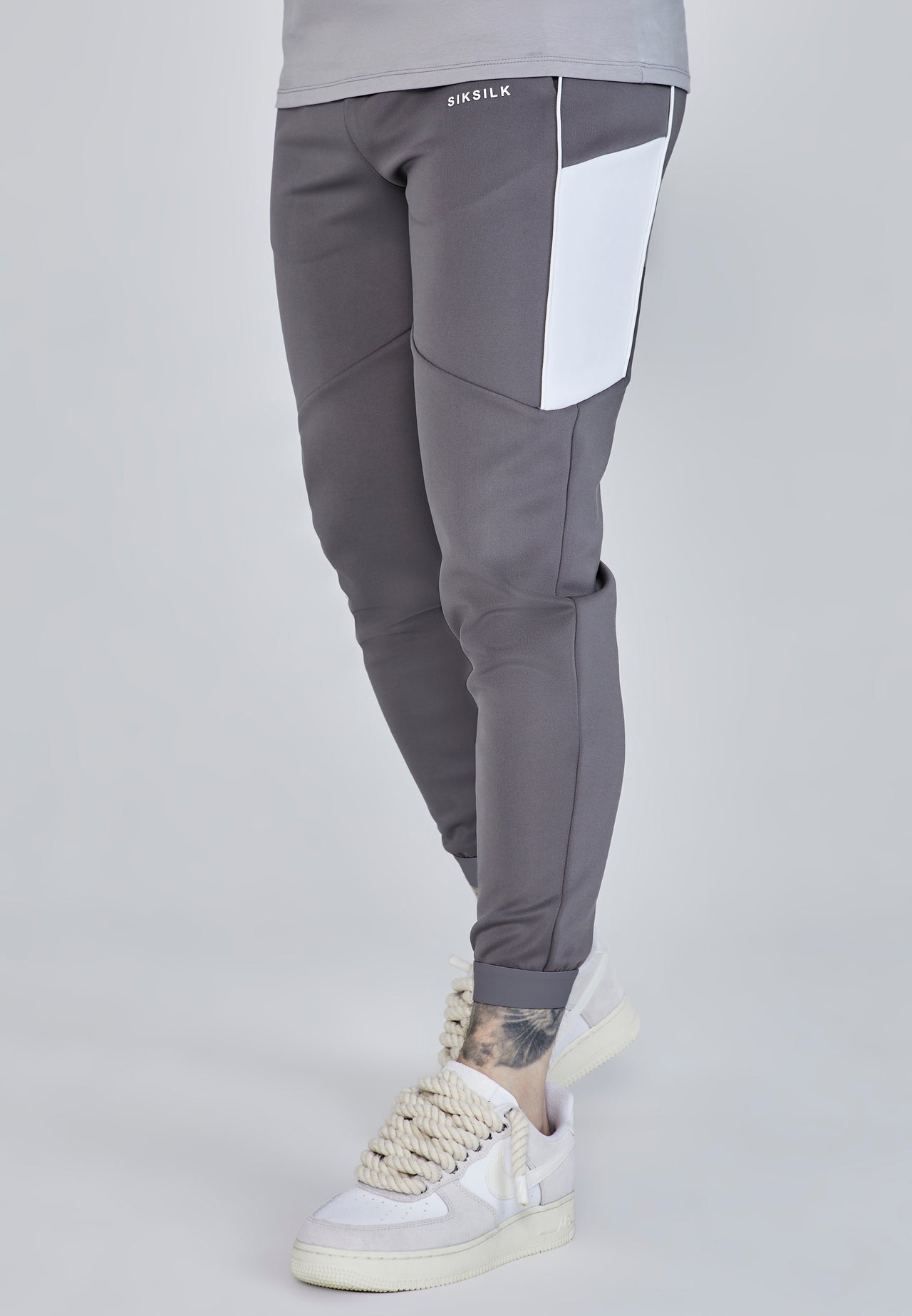 Grey Muscle Fit Joggers