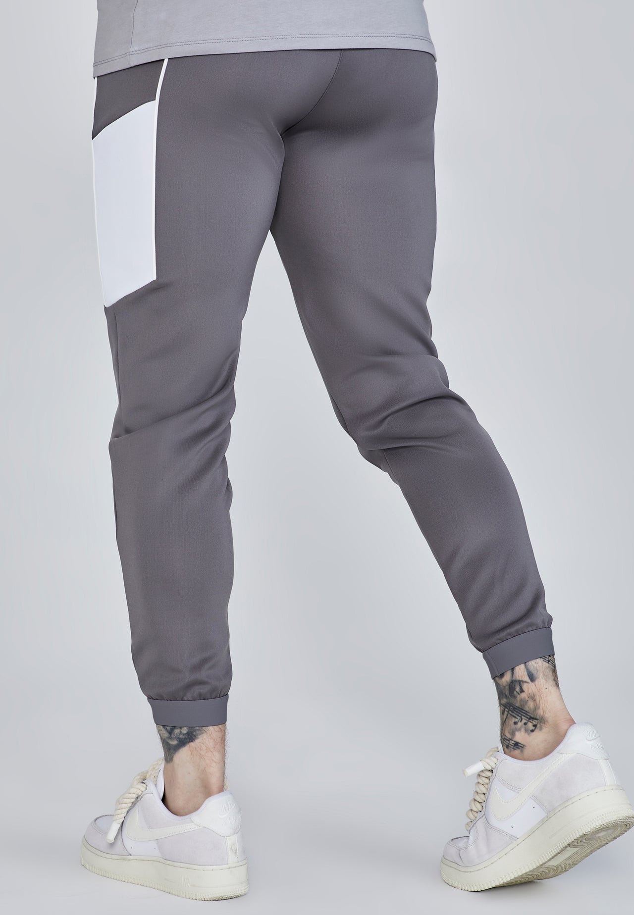 Grey Muscle Fit Joggers (3)